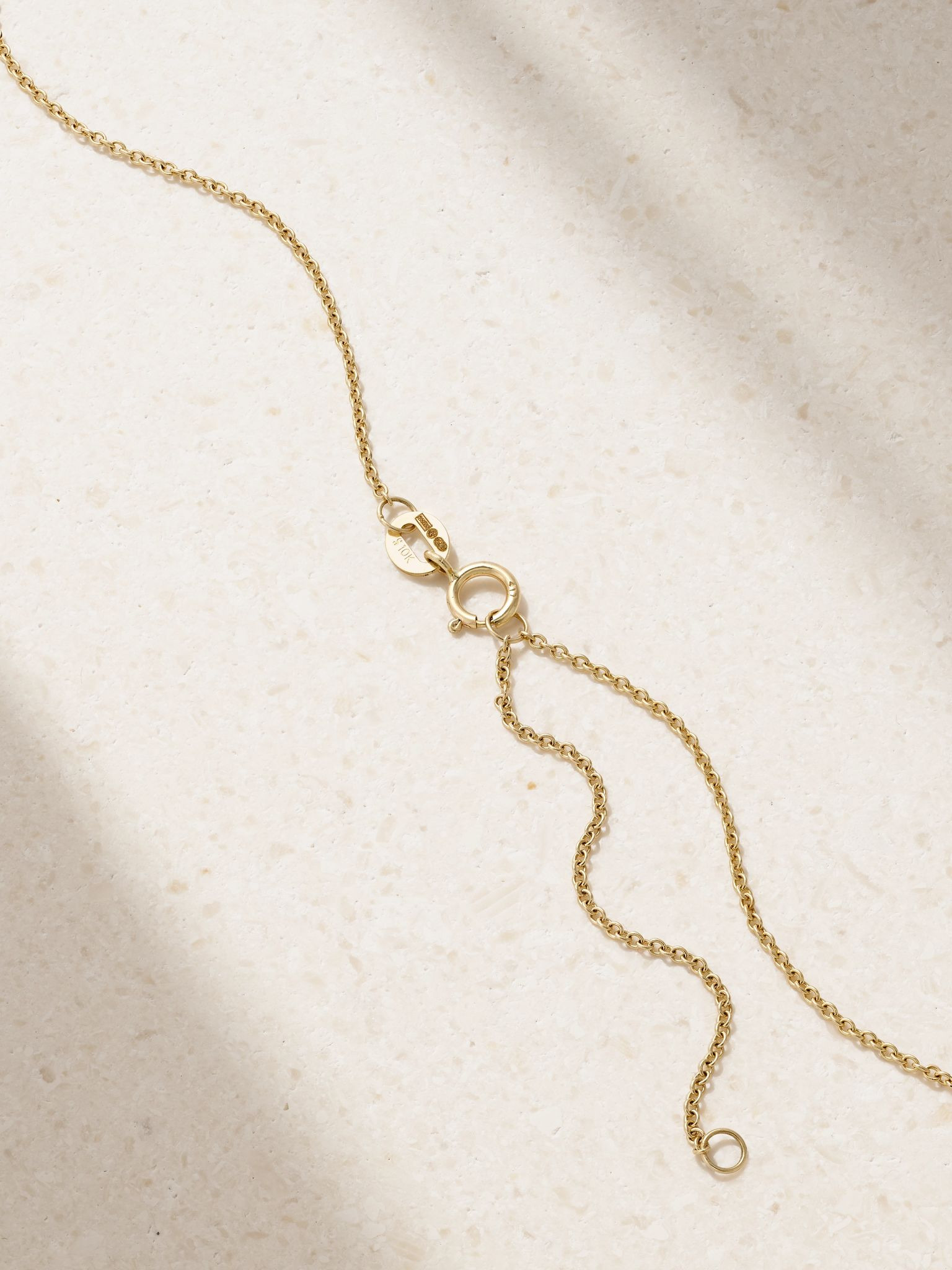 Just the Two of Us 10-karat gold, sapphire and tourmaline necklace Gold - 3