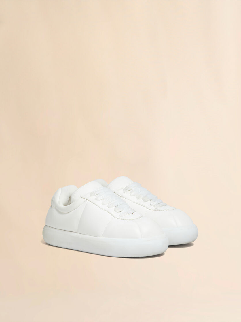 WHITE LEATHER BIGFOOT 2.0 SNEAKER - 2