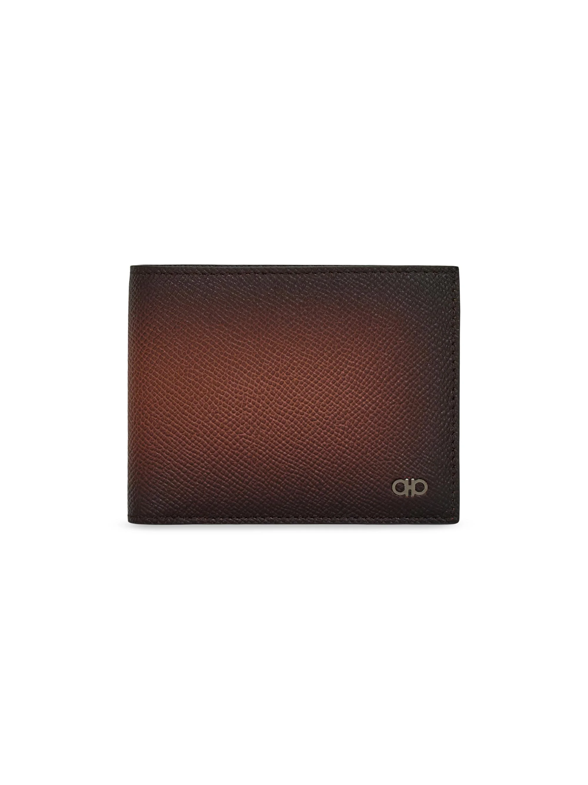 Men's Gradient Leather Bifold Wallet - New Cognac Nero - 1