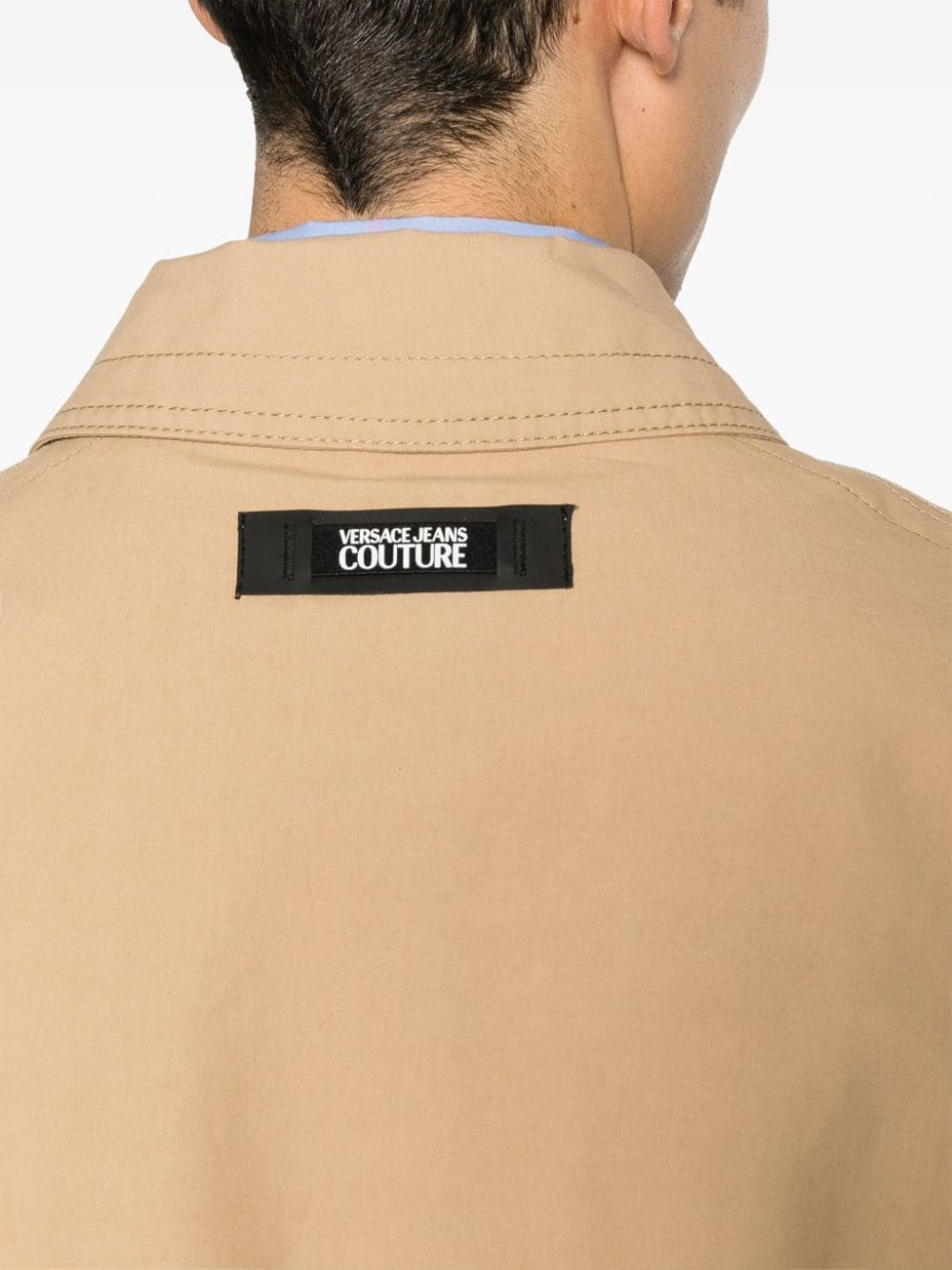 logo-patch bomber jacket - 5
