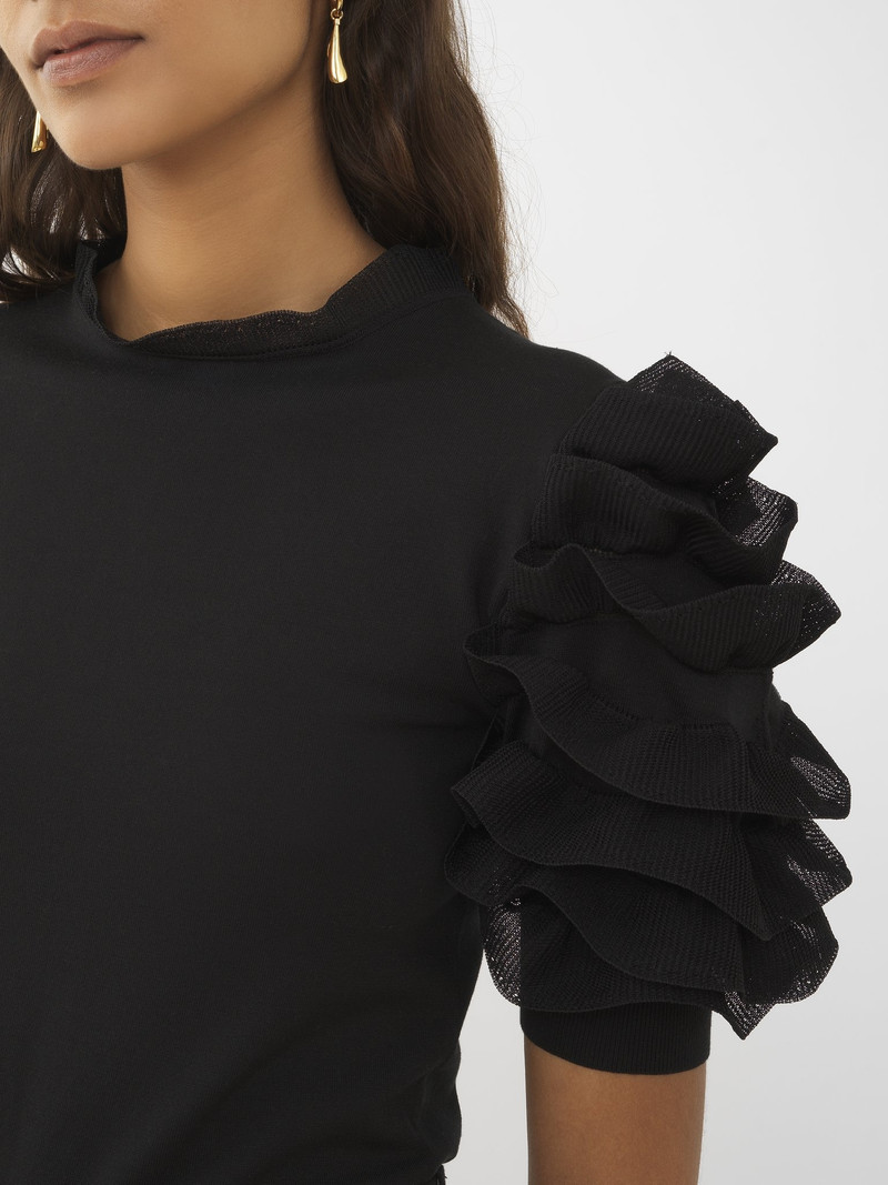 SHORT-SLEEVE RUFFLED TOP 7