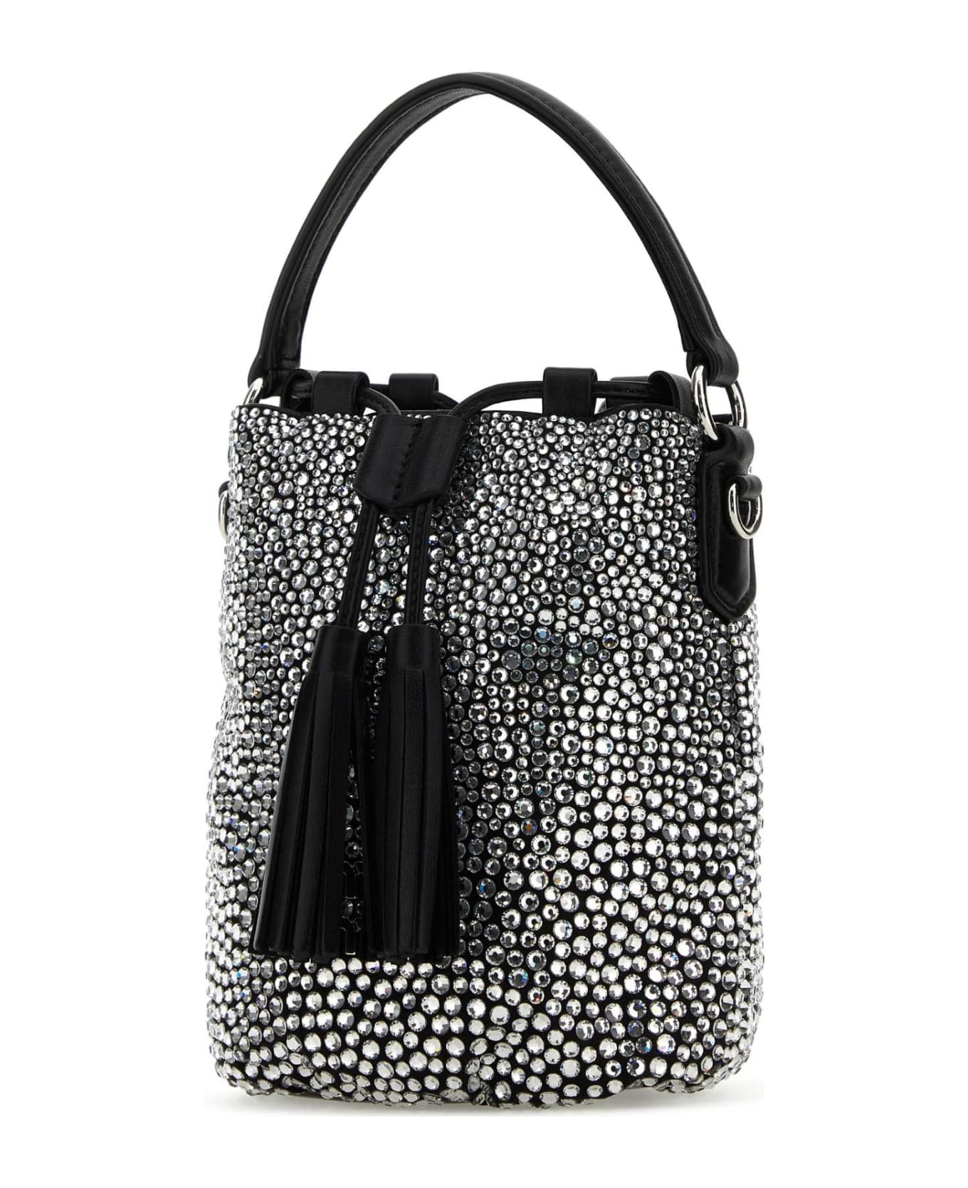 Embellished Satin Bucket Bag - 2