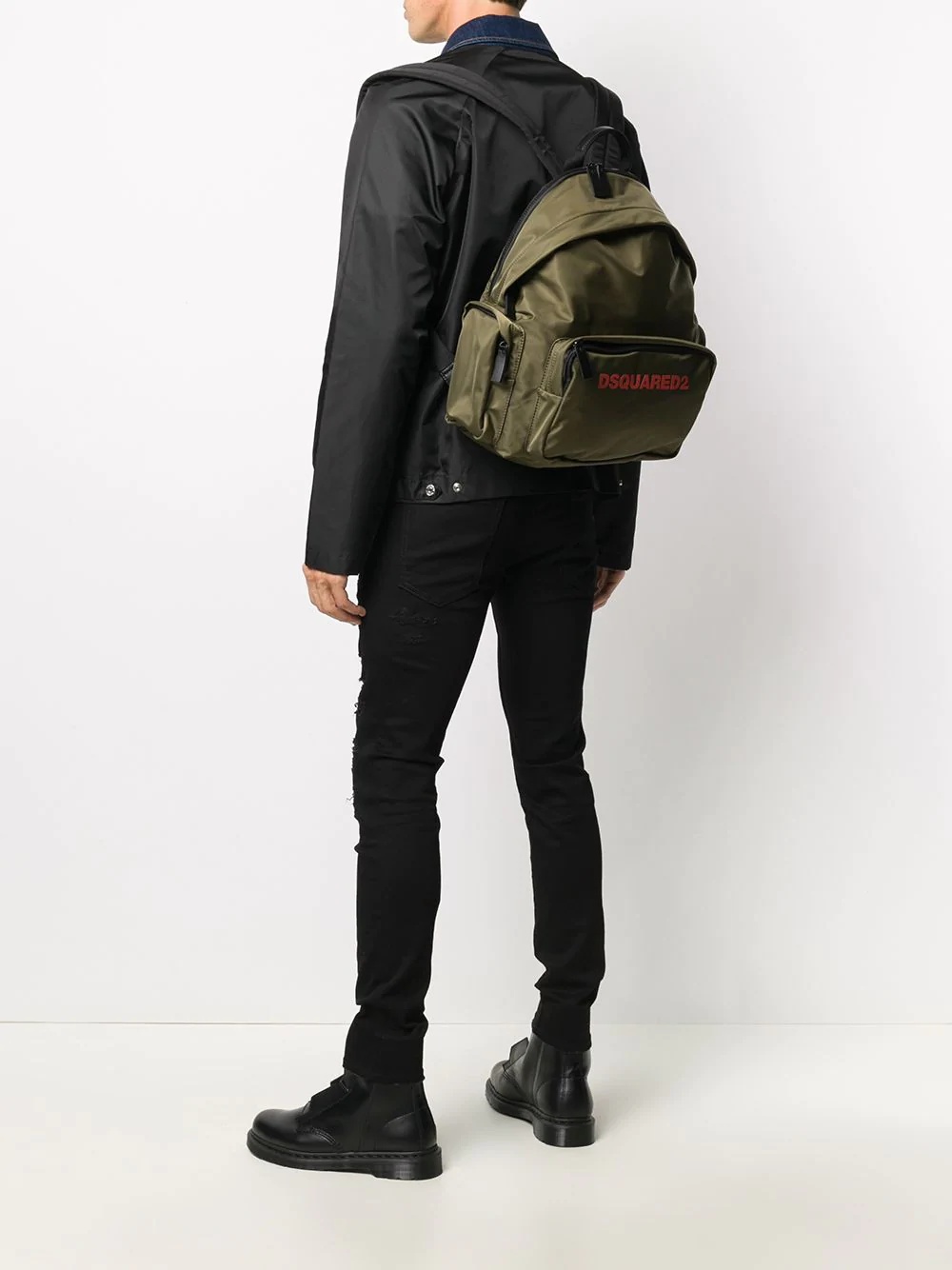 logo-print backpack - 2