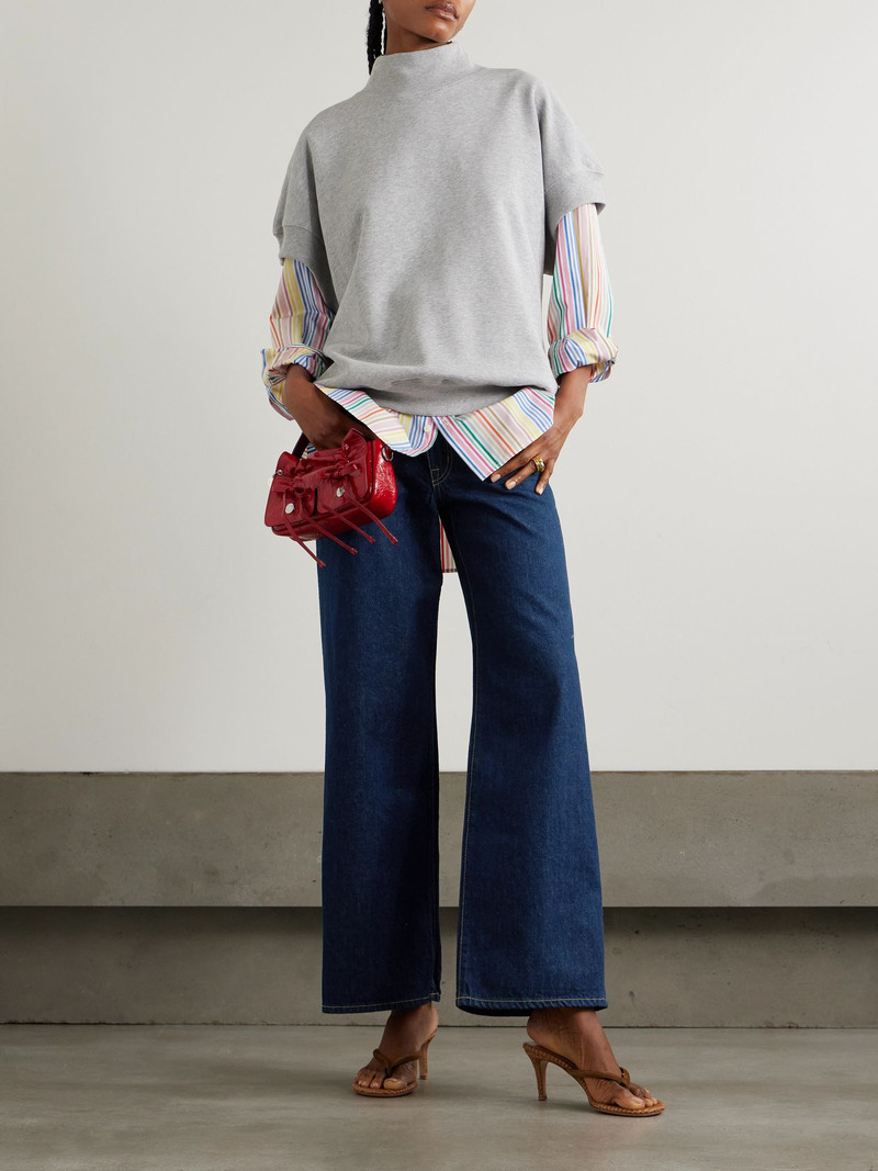 SLVRLAKE Selena high-rise wide-leg jeans Dark denim outlook