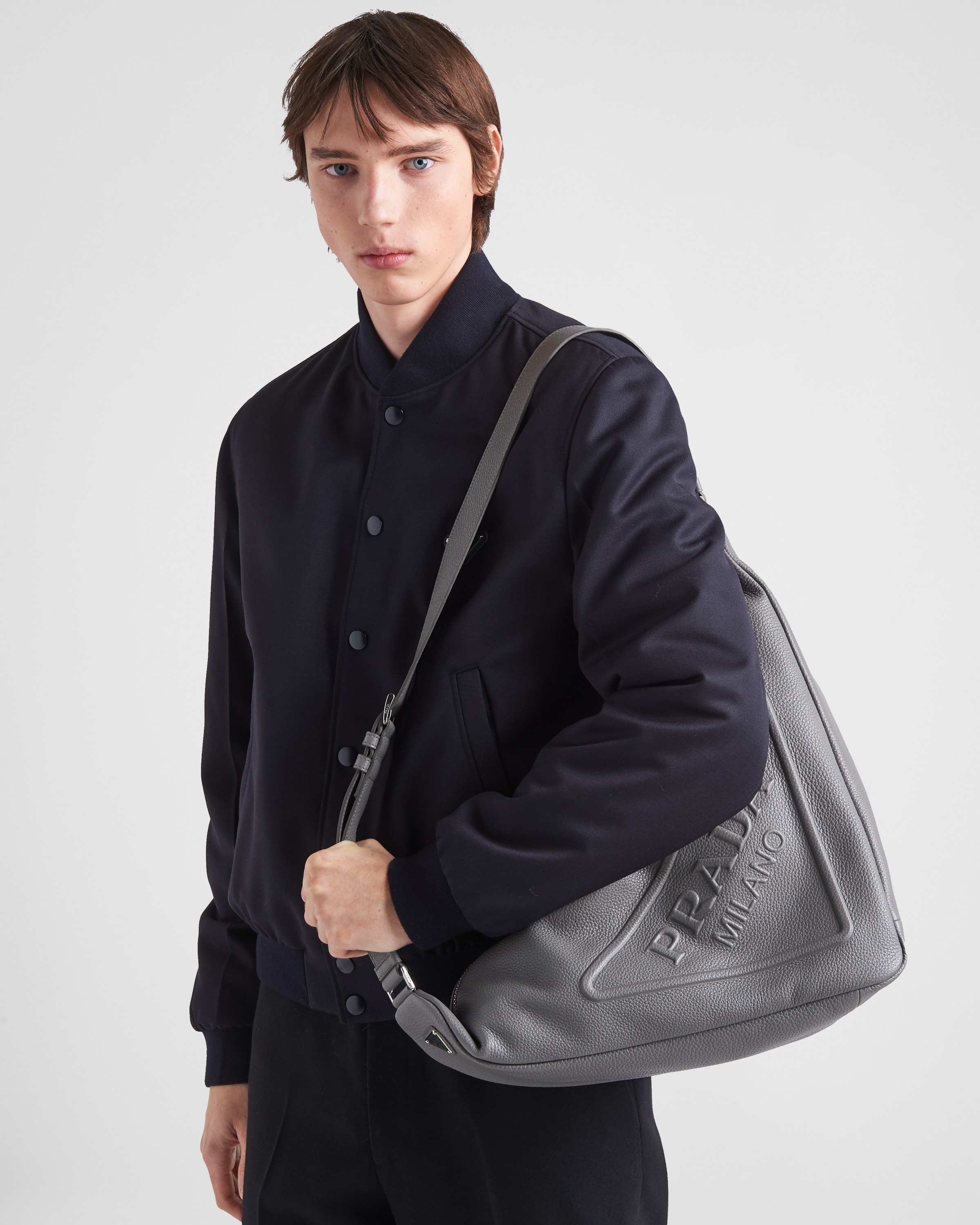Large leather Prada Triangle bag - 2