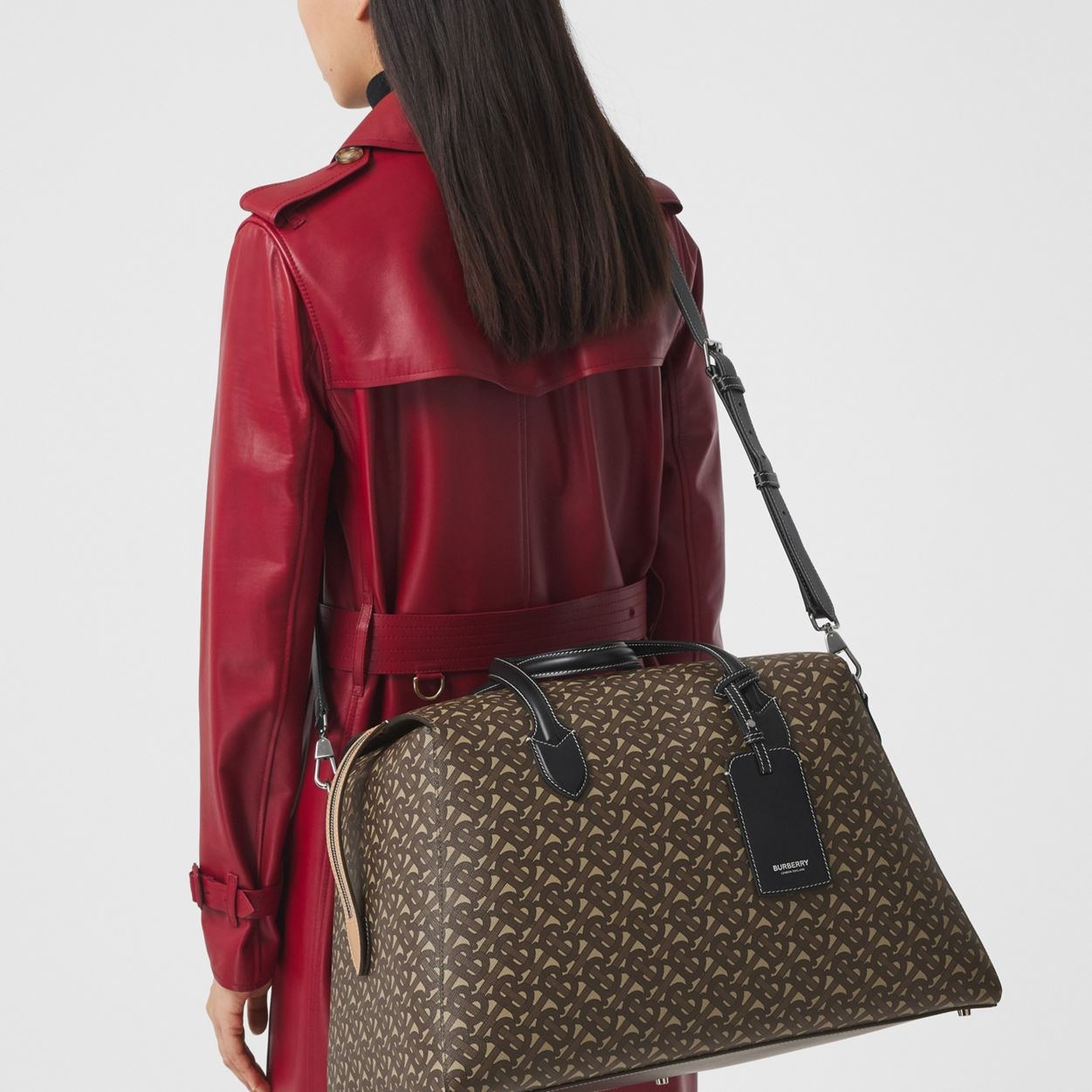 Monogram Print E-canvas Holdall - 11