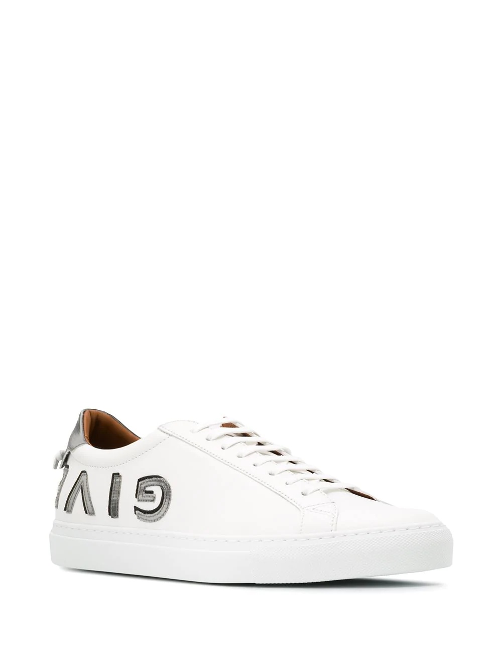 reverse logo low top sneakers - 2