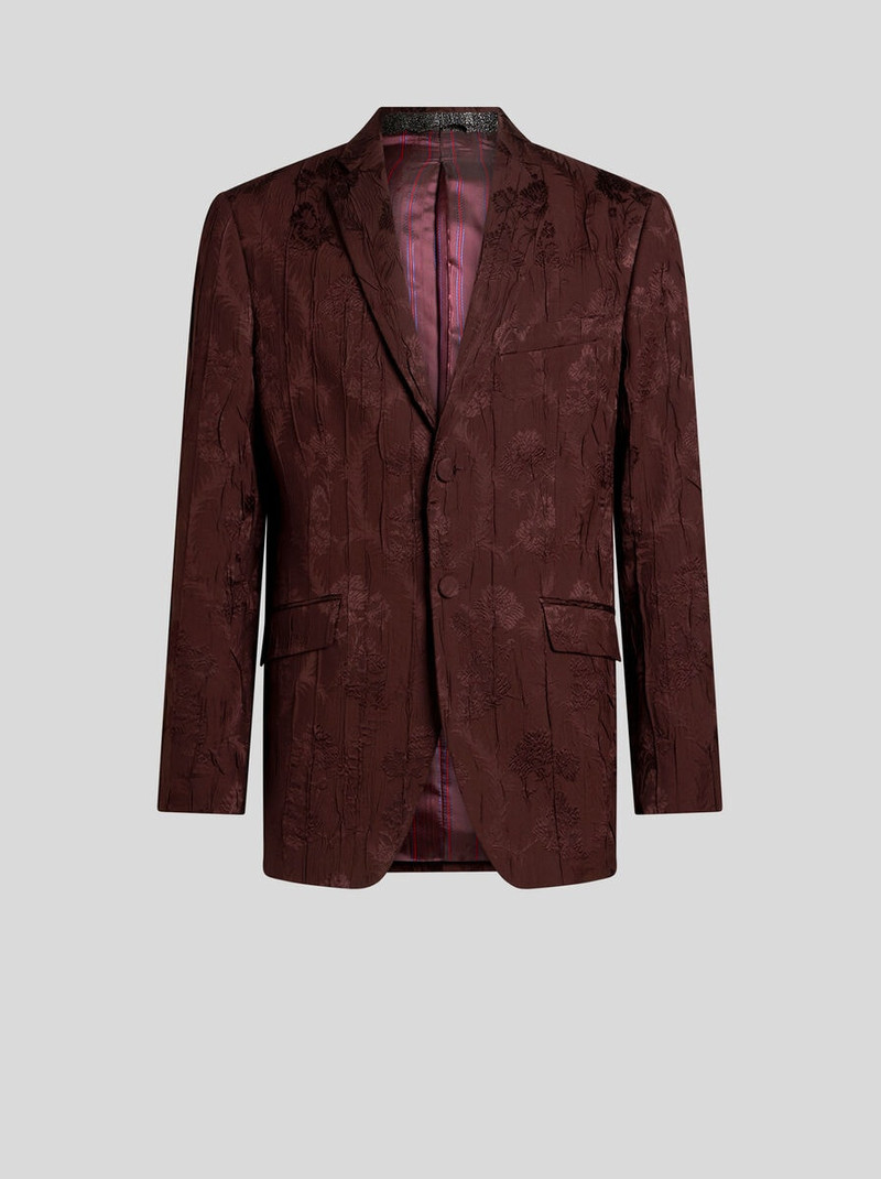 SINGLE-BREASTED WOOL-BLEND JACKET WITH PLEATING 1