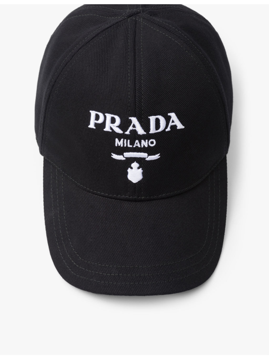Logo-embroidered woven baseball cap - 3