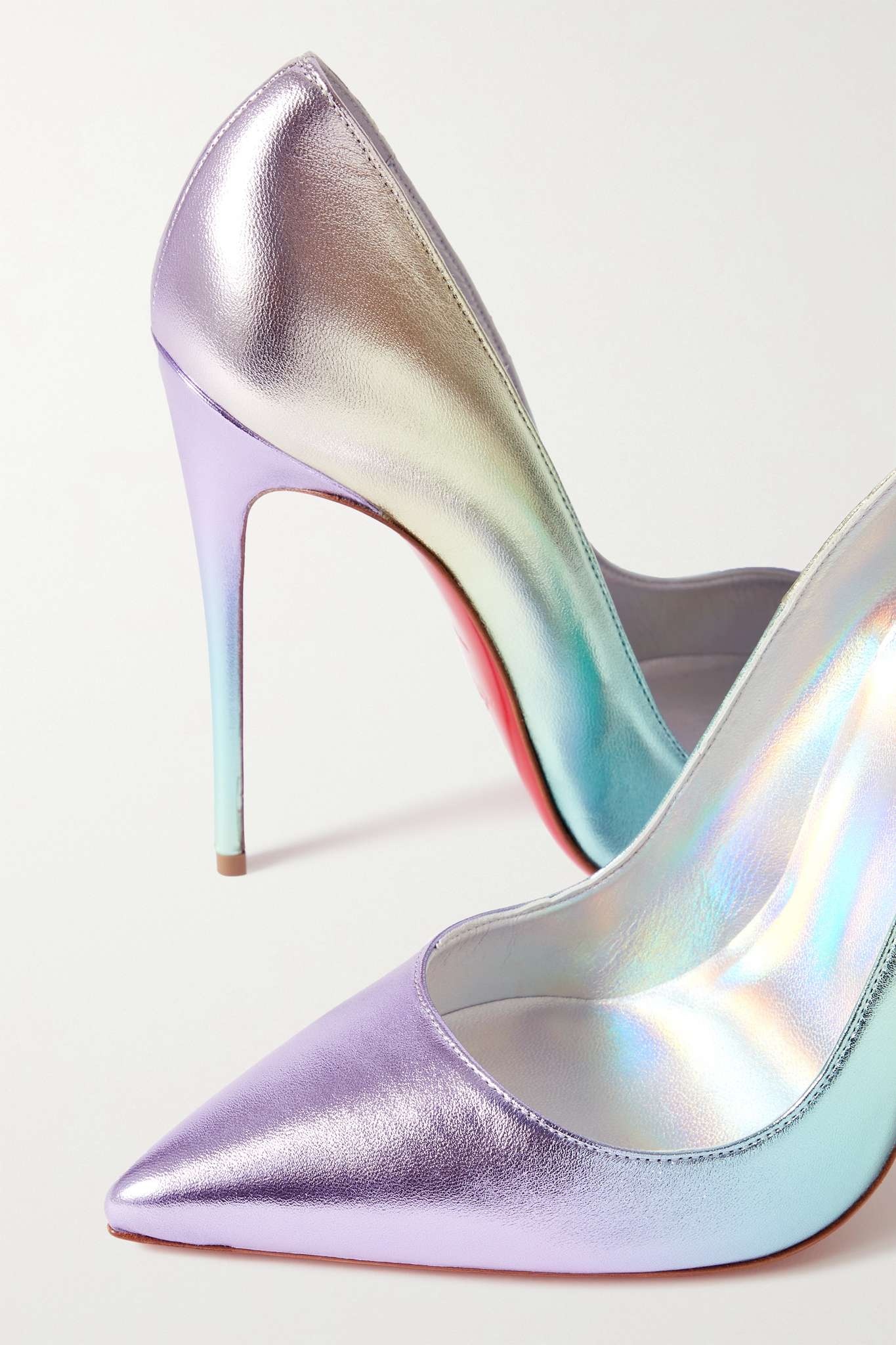 So Kate 120 iridescent leather pumps - 4