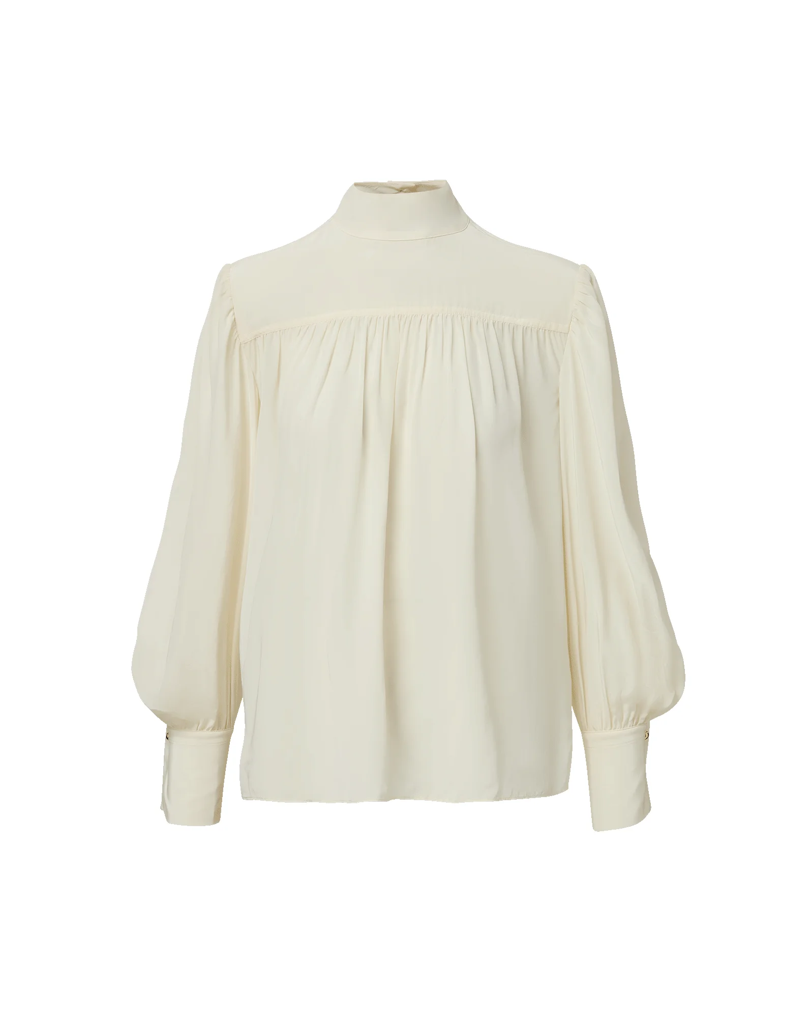 BROOKS MOCK-NECK BLOUSE - 1