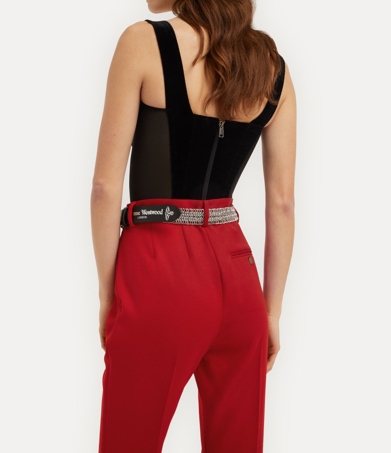 CHAIN LEATHER BELT 3