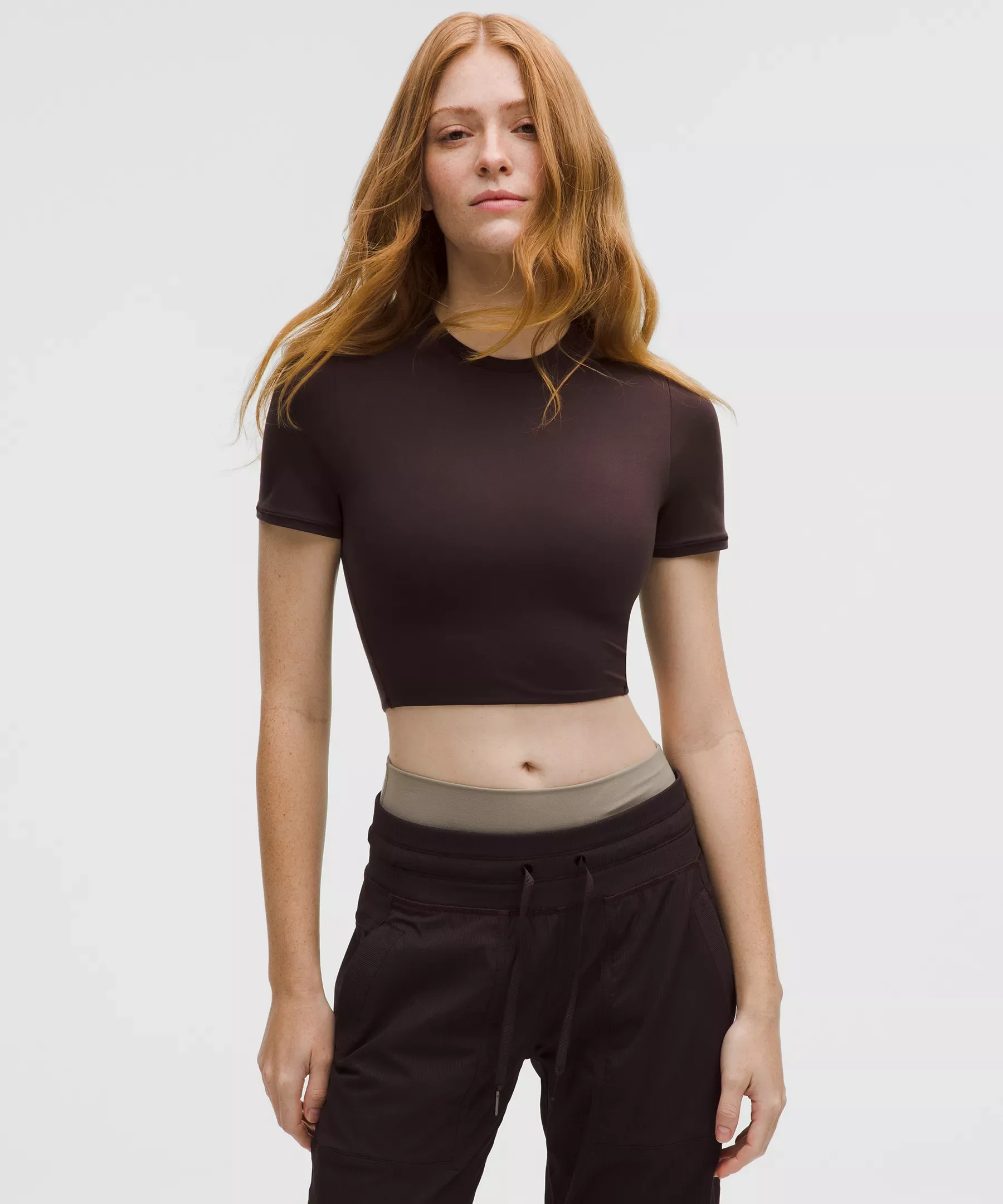 Wundermost Ultra-Soft Nulu Crewneck Cropped T-Shirt - 1