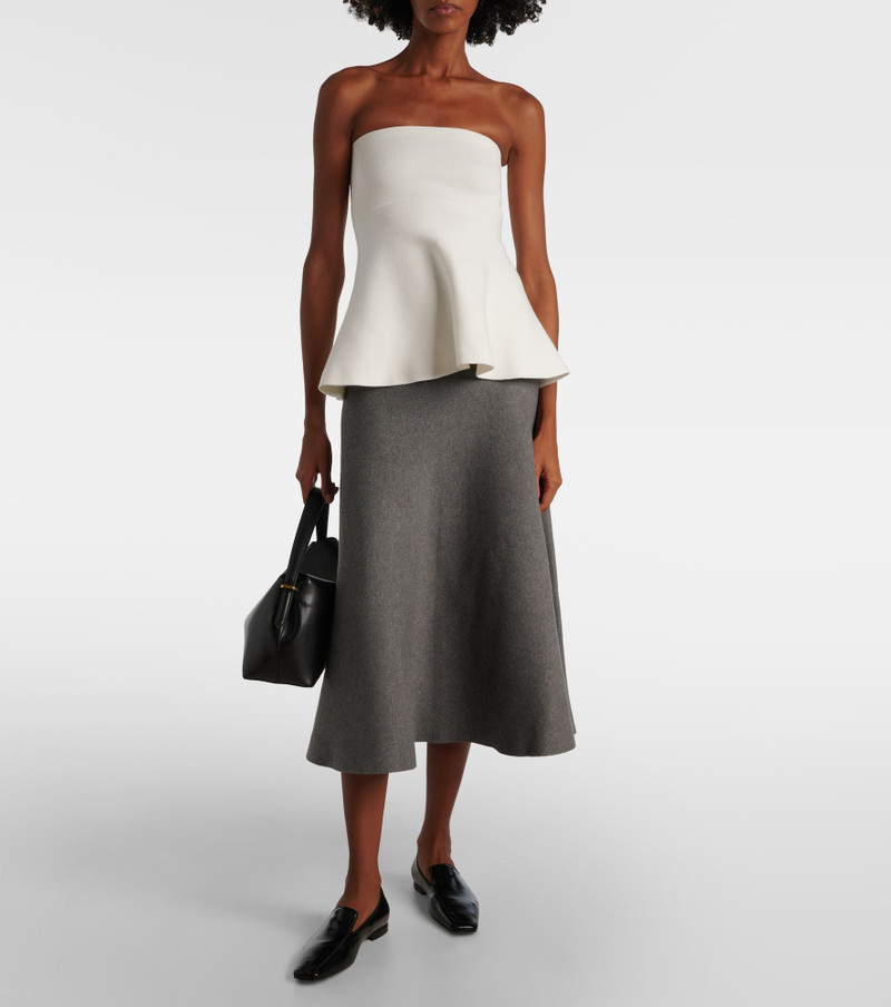 The Frankie Shop Gabrielle knitted midi skirt outlook