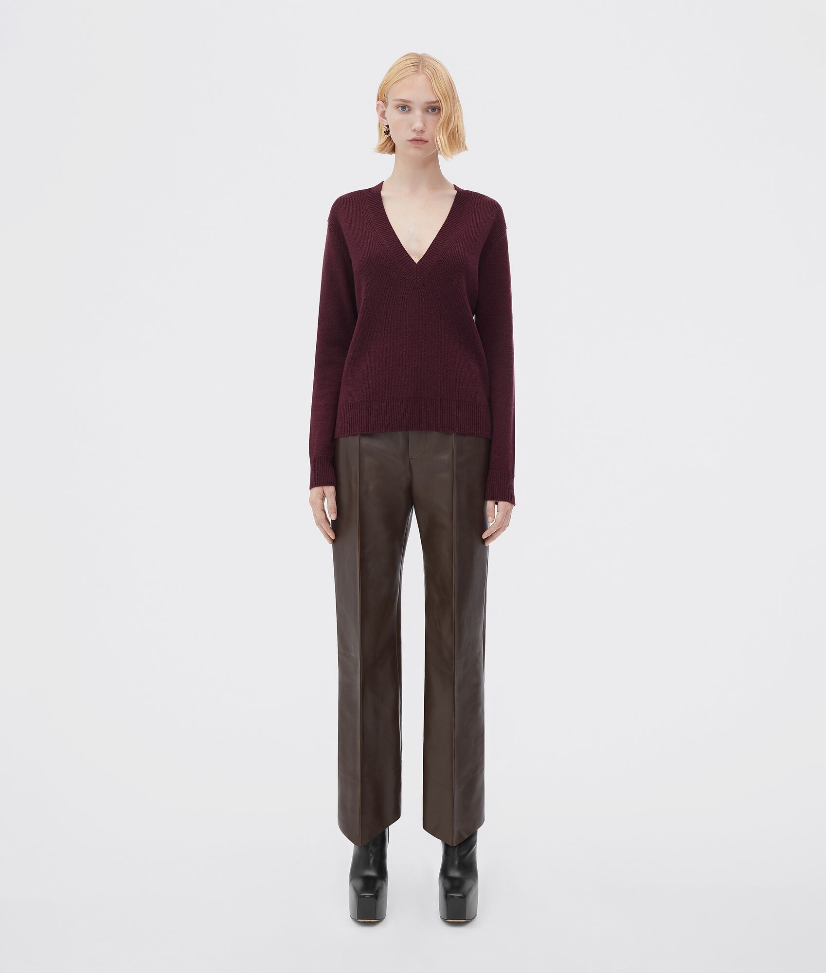 medium weight compact cashmere jumper - 1