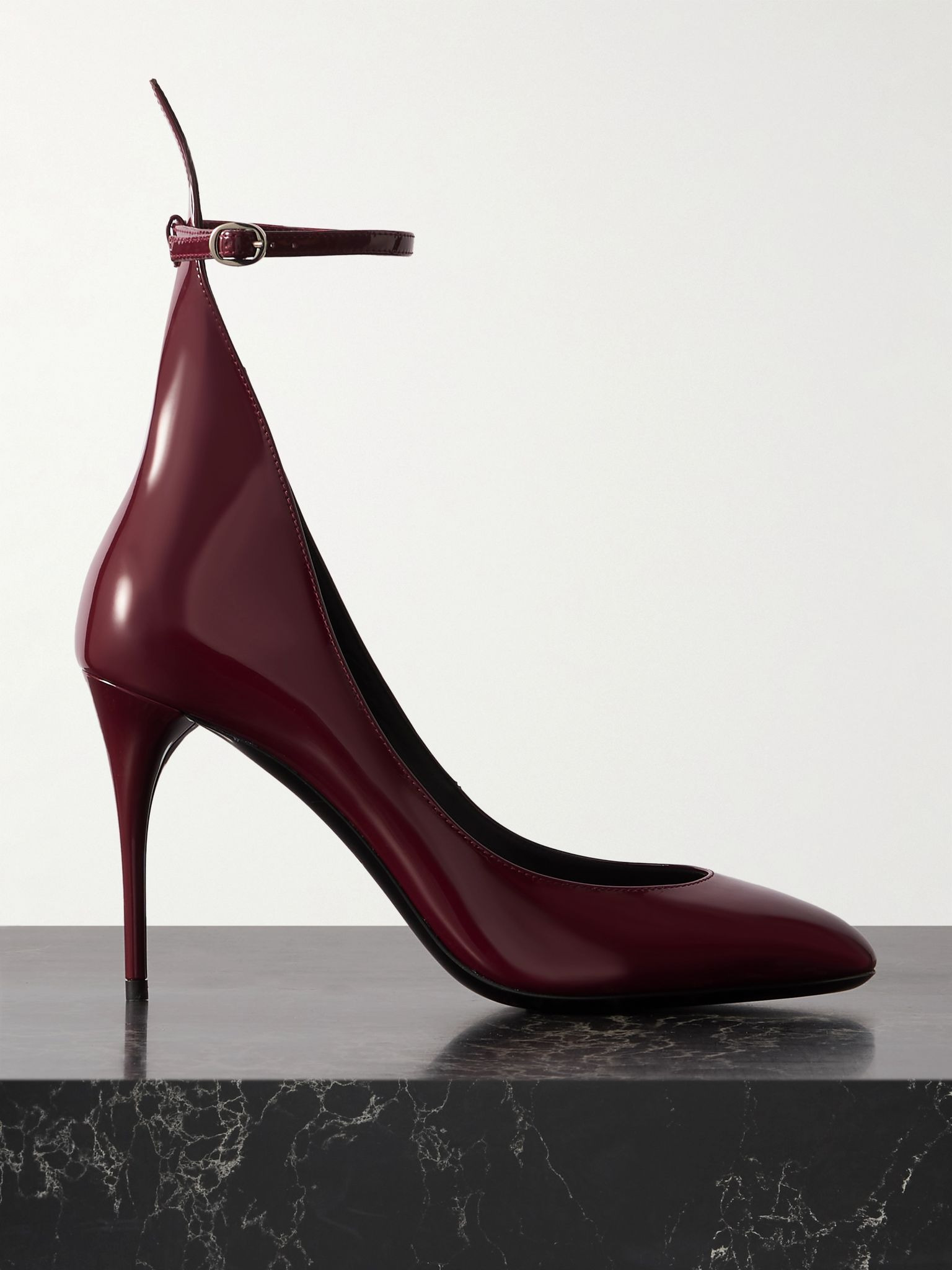 90 patent-leather pumps Burgundy - 1