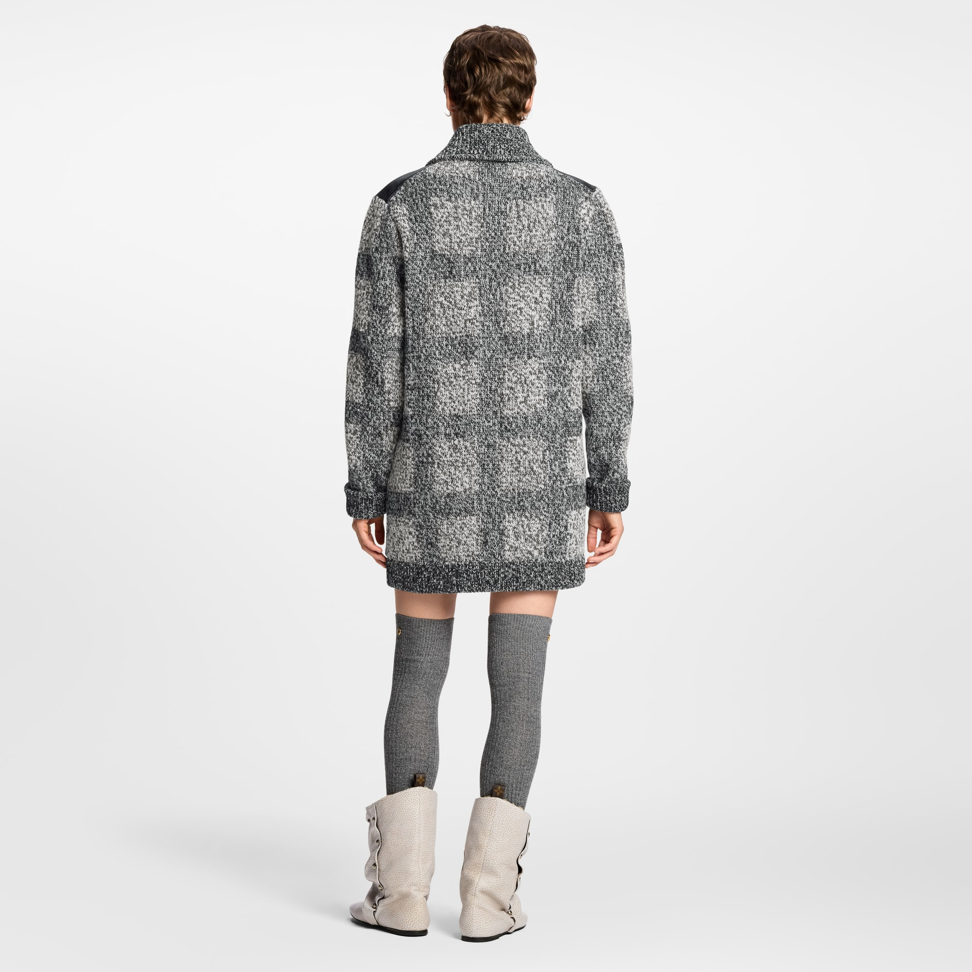 Tweed Knit Cardigan - 5