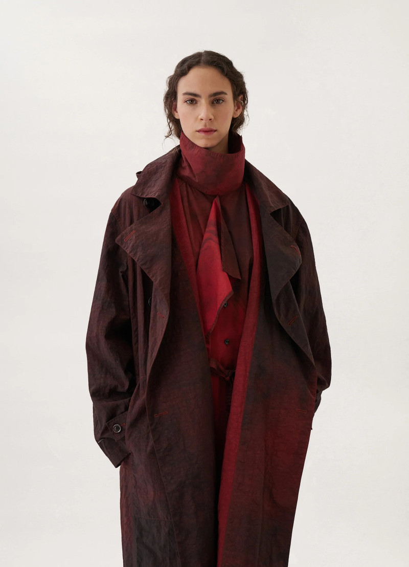 PRINTED LIGHT TRENCH COAT
NYLON CANVAS 8