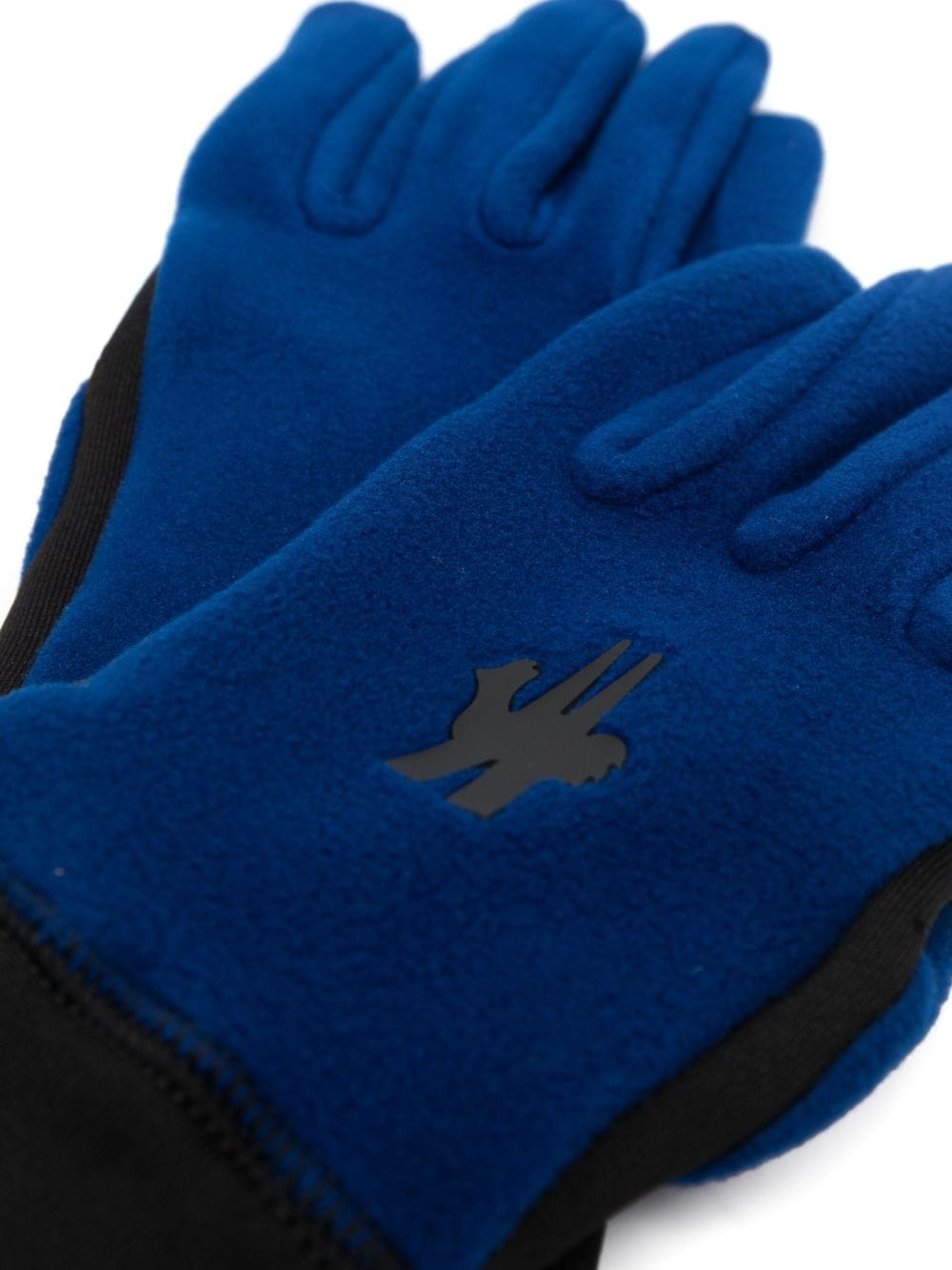 logo-print panelled gloves - 3