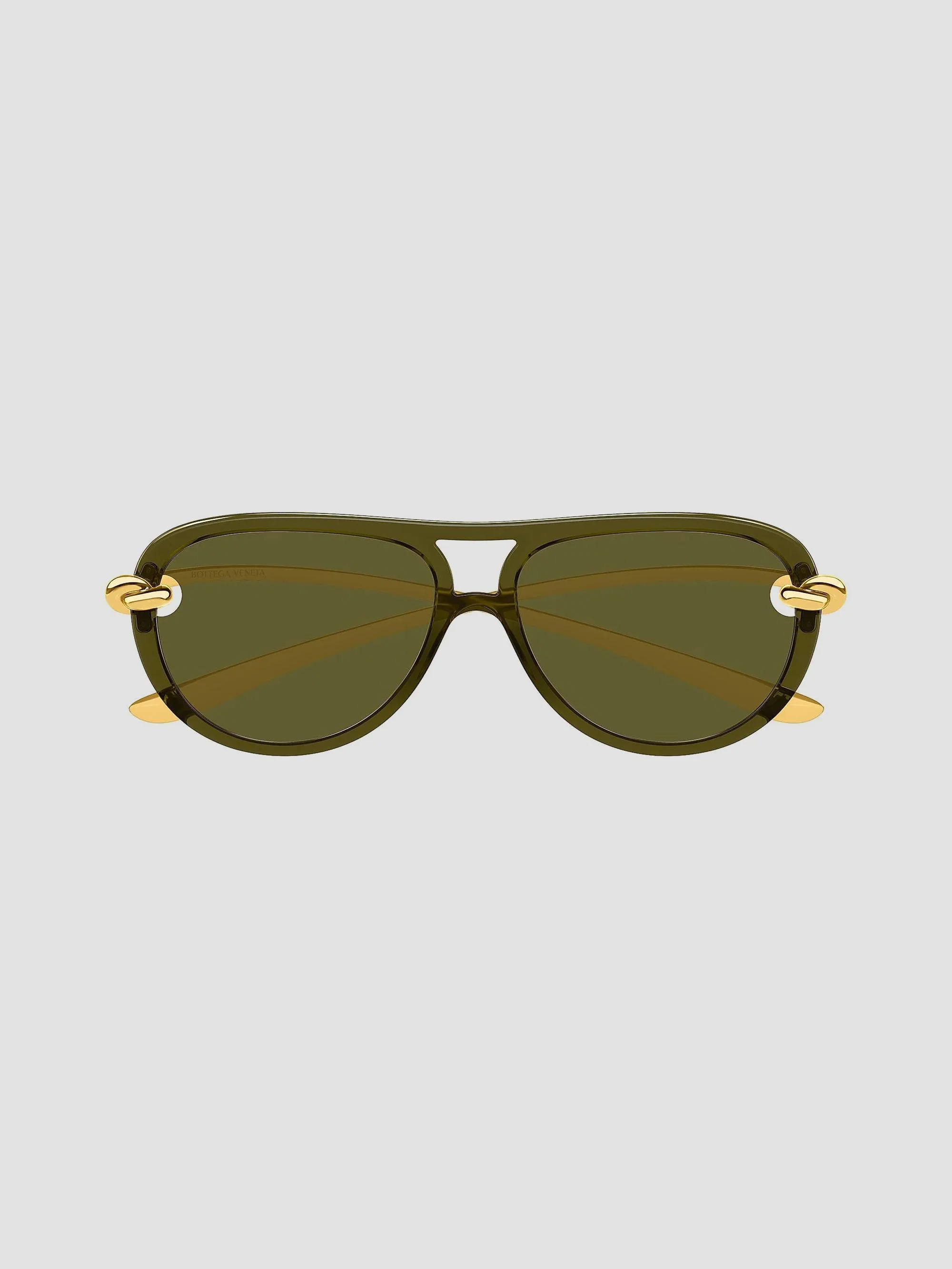 Women's Knot 58MM Aviator Sunglasses - Green - 1