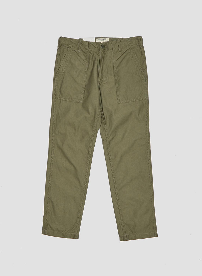 FOB Factory Baker Pants Olive 1