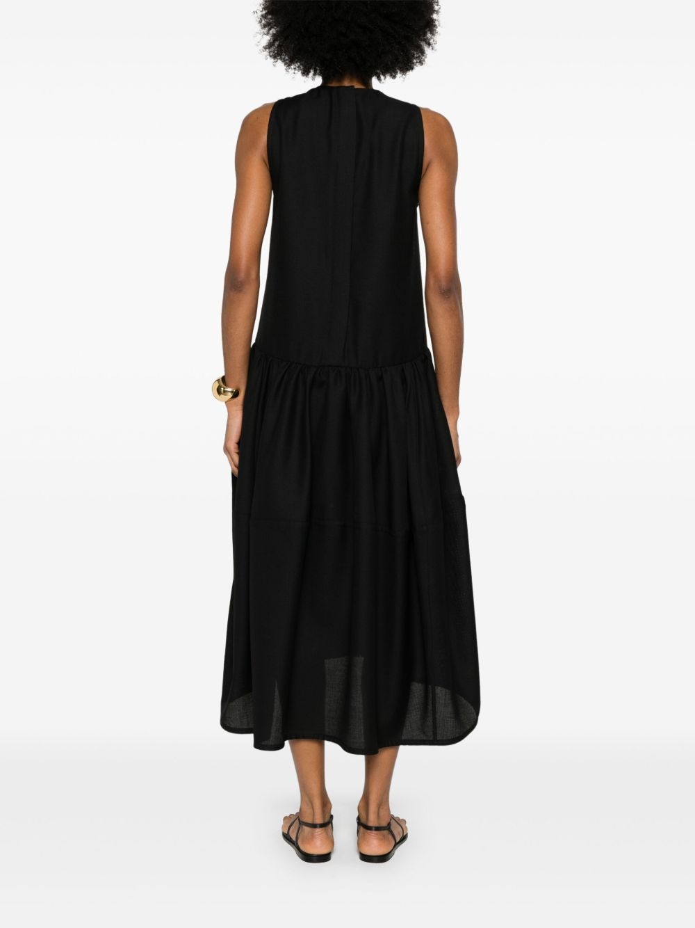 wool midi dress - 4