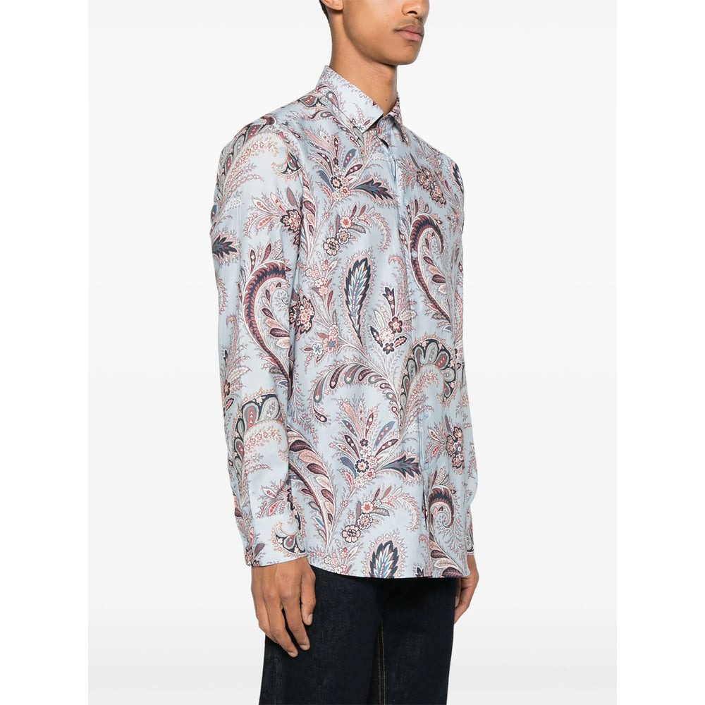 Etro Blue Shirts Men - 3