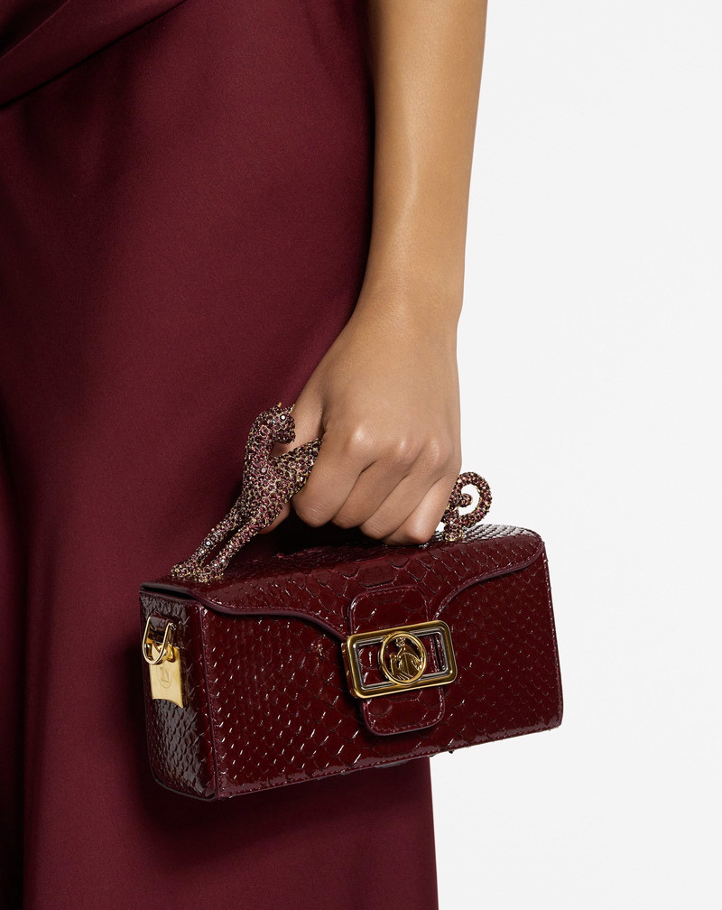 Lanvin PENCIL CAT PYTHON AND RHINESTONE BAG outlook