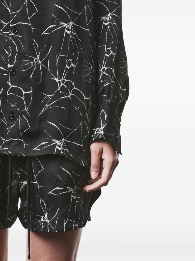 marble-print shirt 7