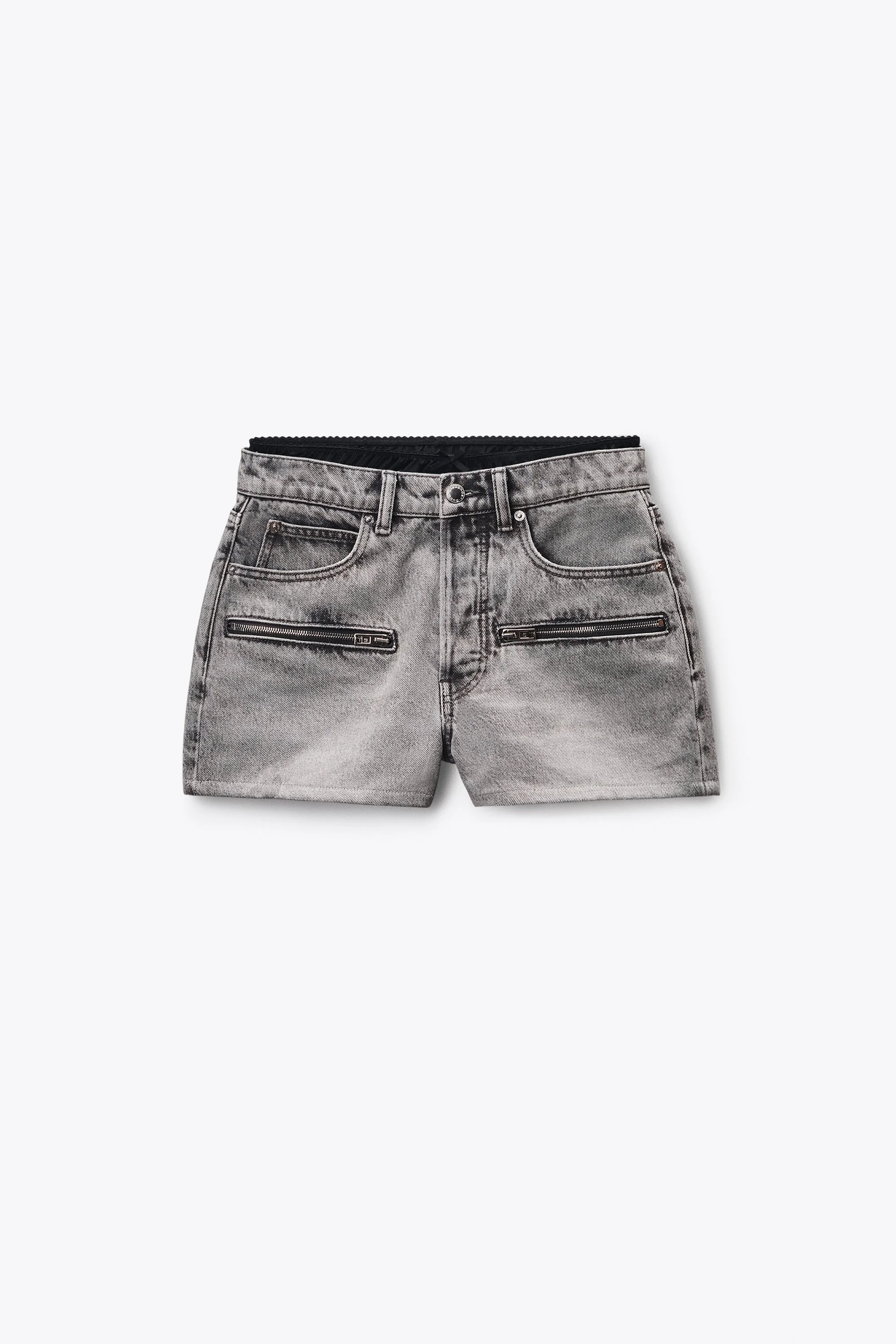 Silk Brief Zip Short - 1