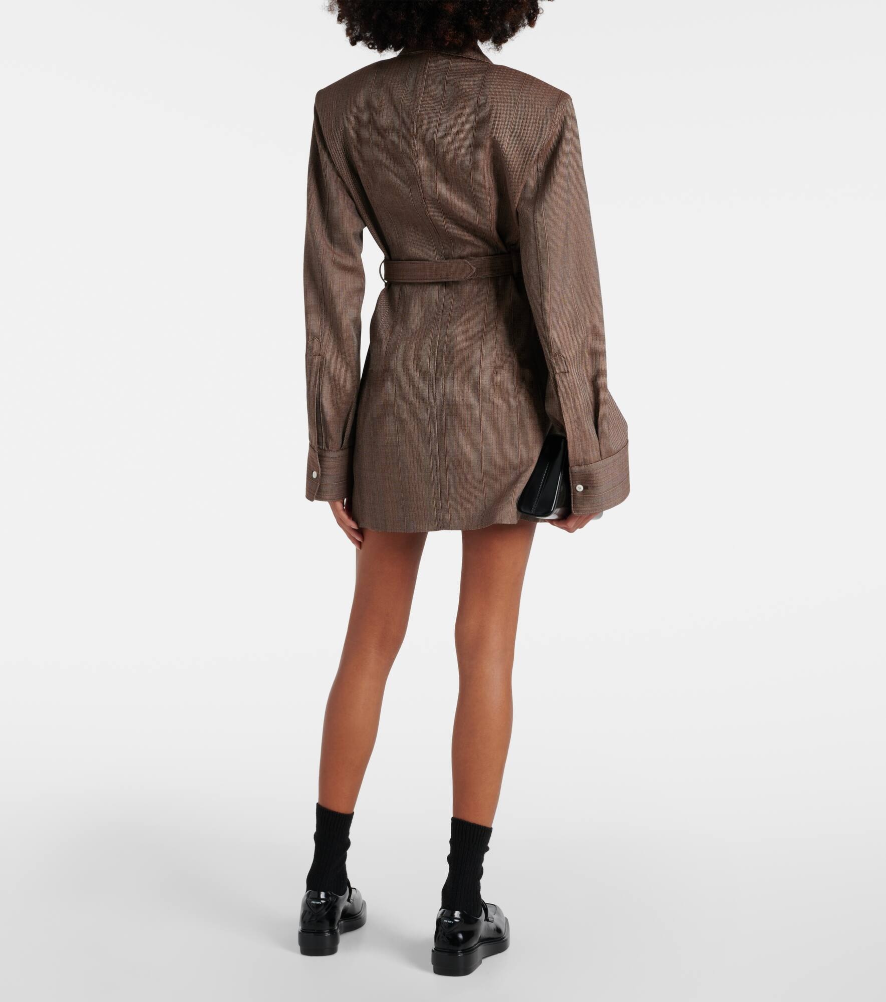 Pinstripe wool jacket - 3