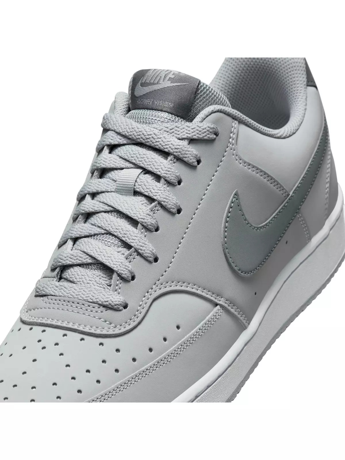 Court Vision Low Next Nature "Light Smoke Grey/White/Smoke Grey" Men's Shoe - 7