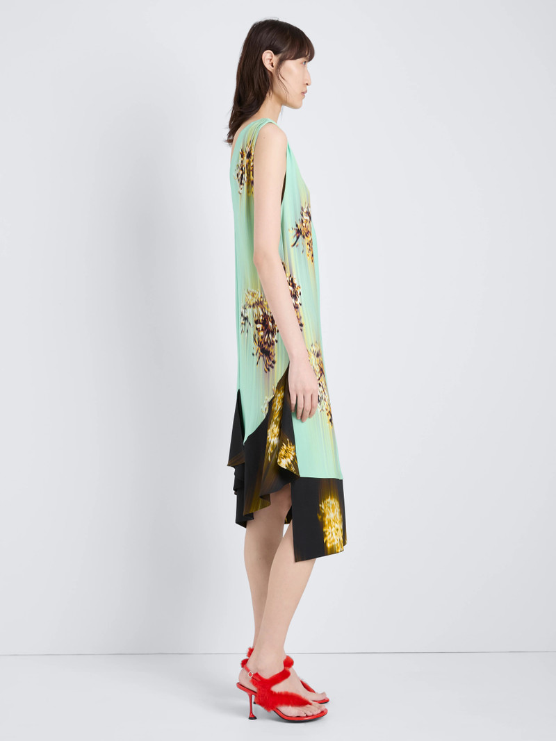 Proenza Schouler Rhetta Dress in Printed Viscose Cady outlook