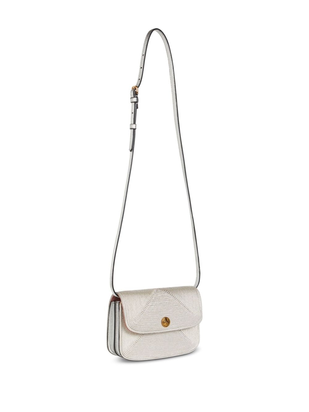 metallic-effect cross body bag - 3