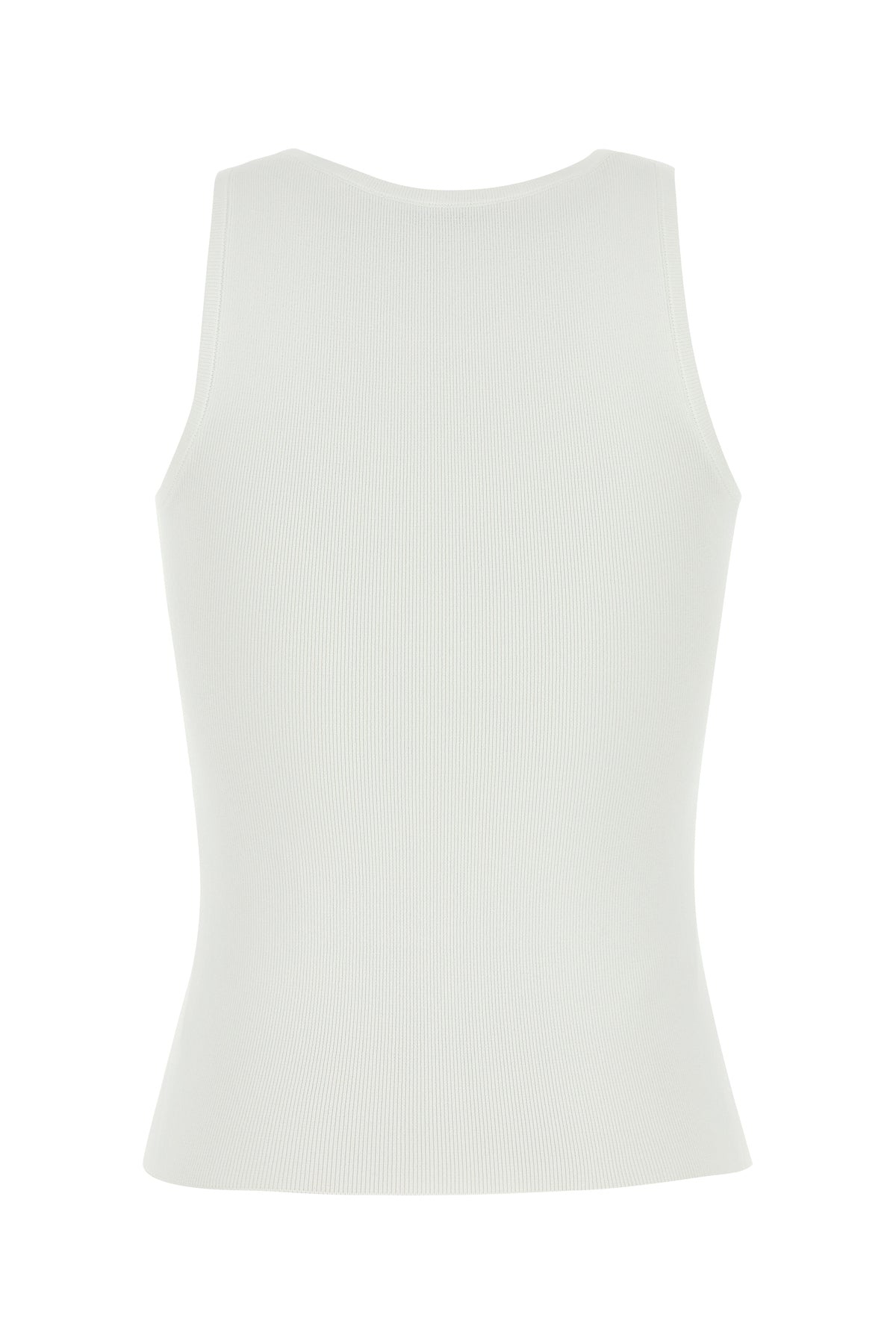 White viscose blend tank top - 2