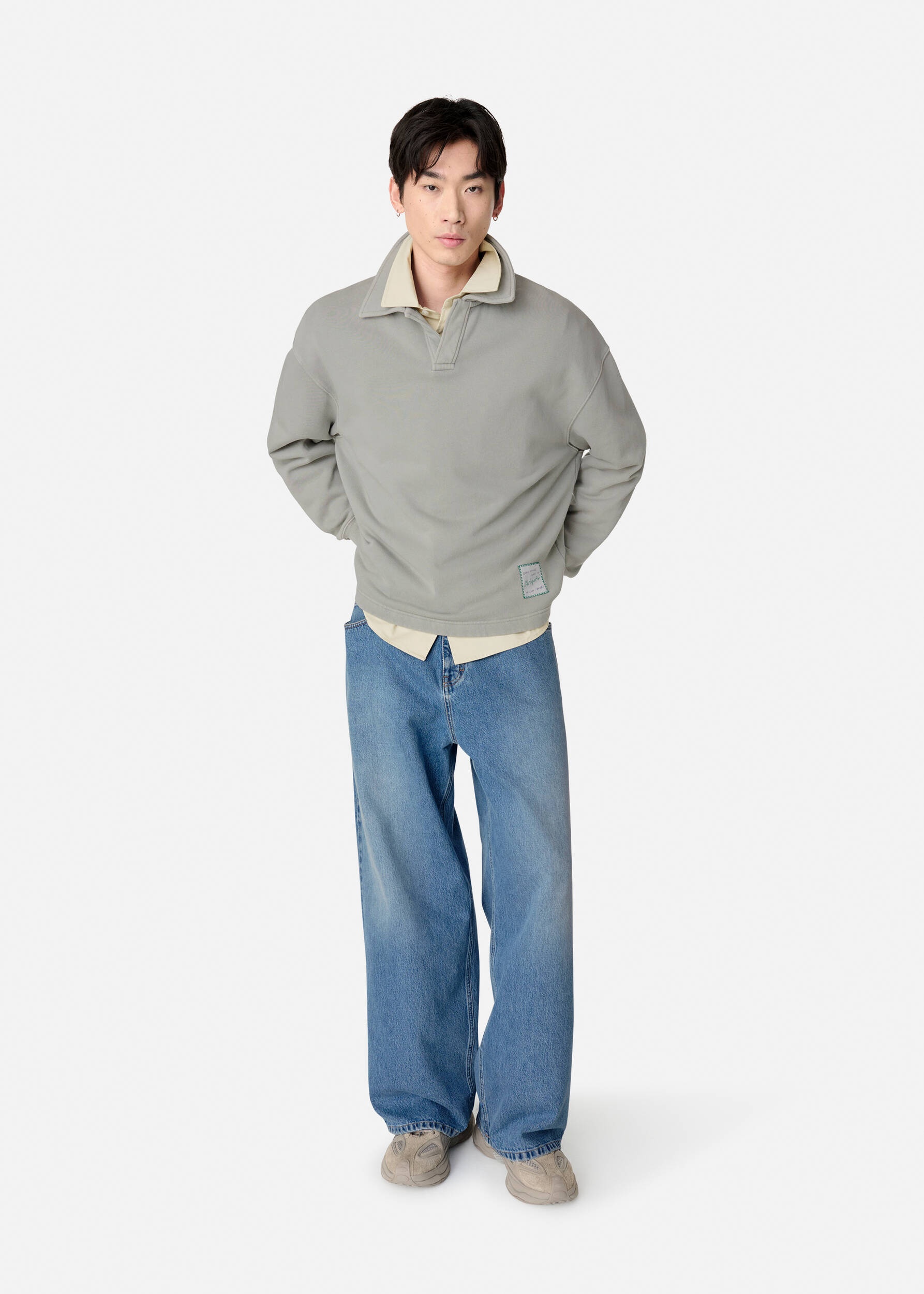 Alba Washed Polo Sweater - 3
