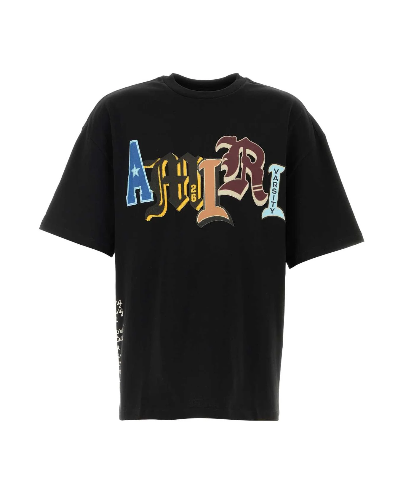 Black Cotton T-shirt - 1