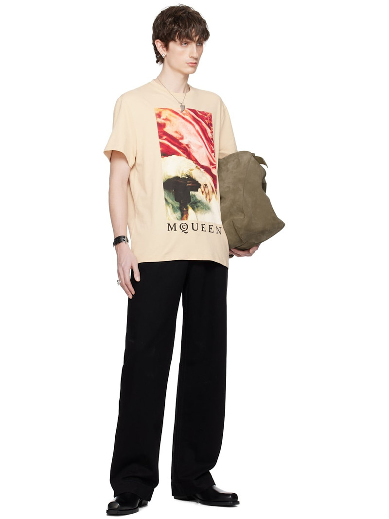 Alexander McQueen Beige Printed T-shirt outlook