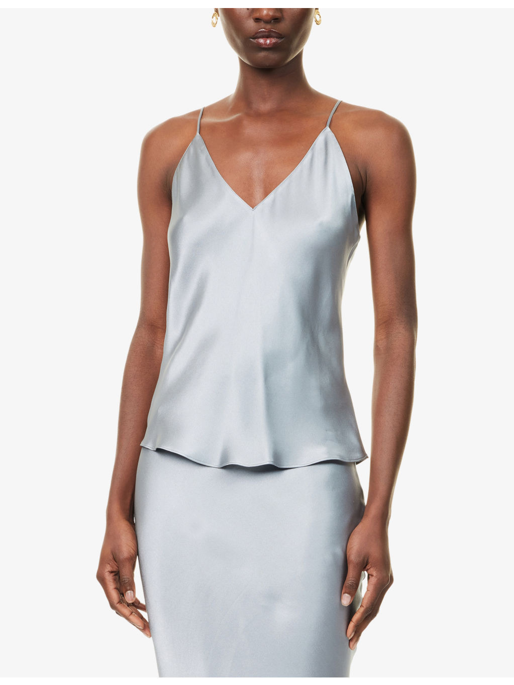 Ellen Shoulder-Straps Silk Top - 3