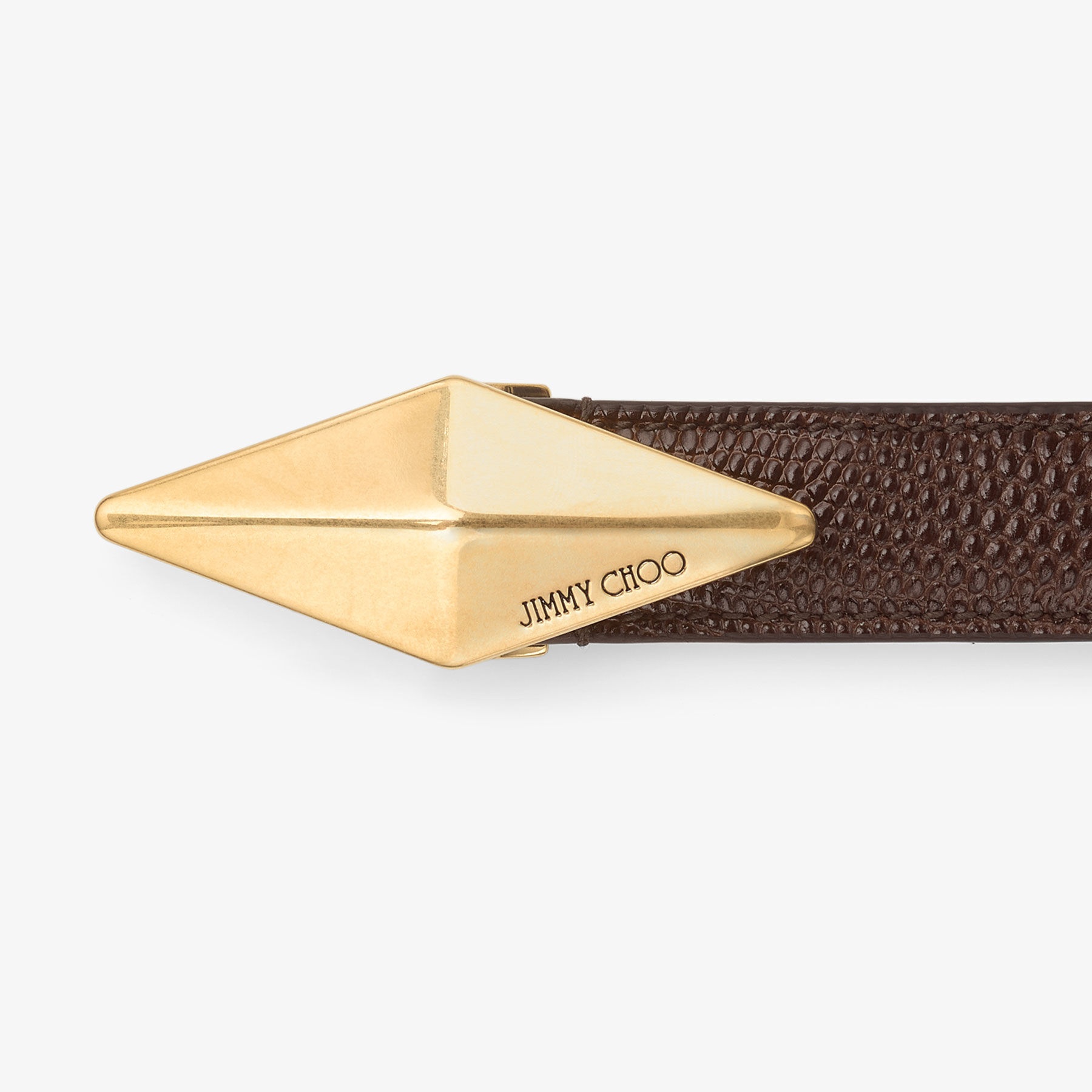 Diamond Clasp Belt
Coffee Lizard Printed Leather Belt - 5