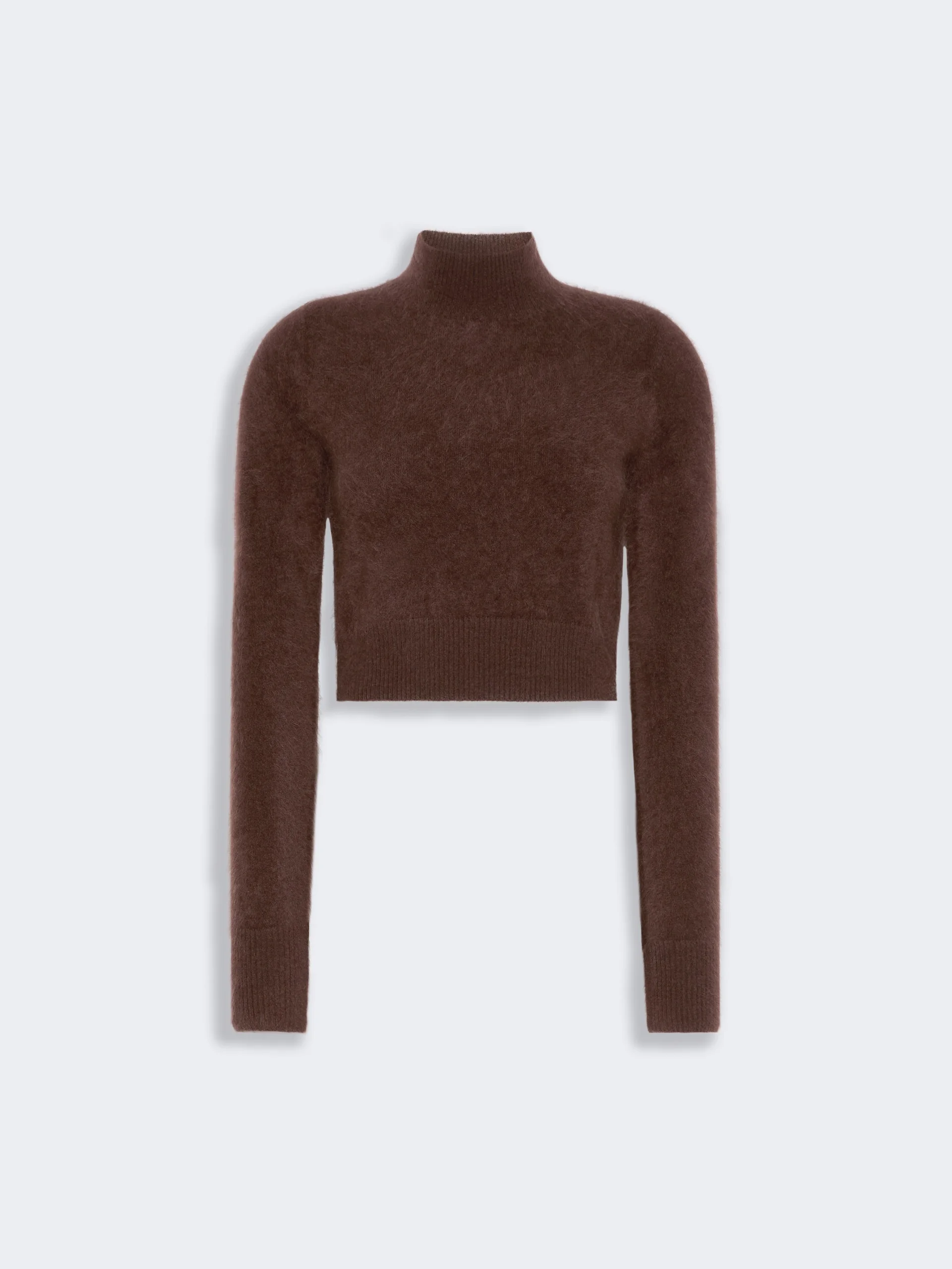 AGIO Slim pure cashmere sweater - CHOCOLATE - 1