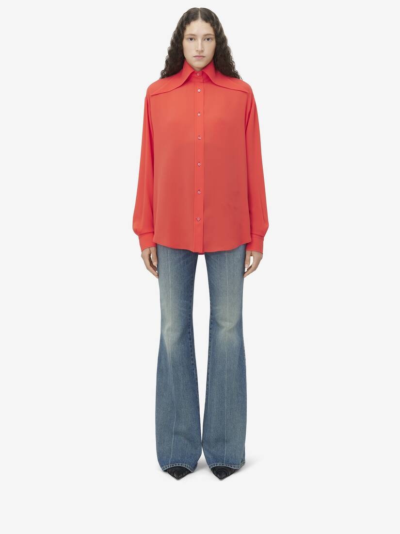 Exaggerated Collar Shirt - 3