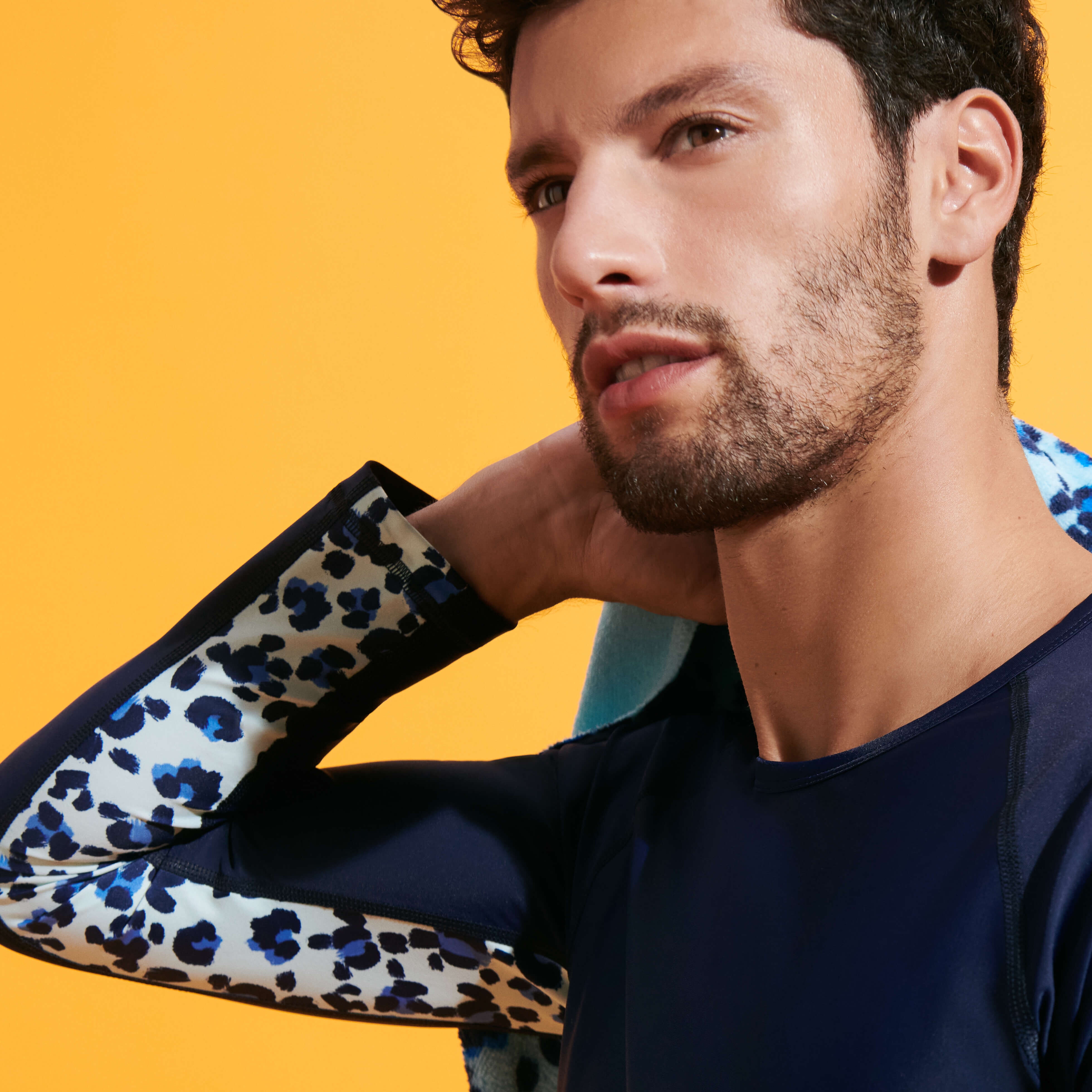 Men Rashguard Long Sleeves Turtles Leopard - 5