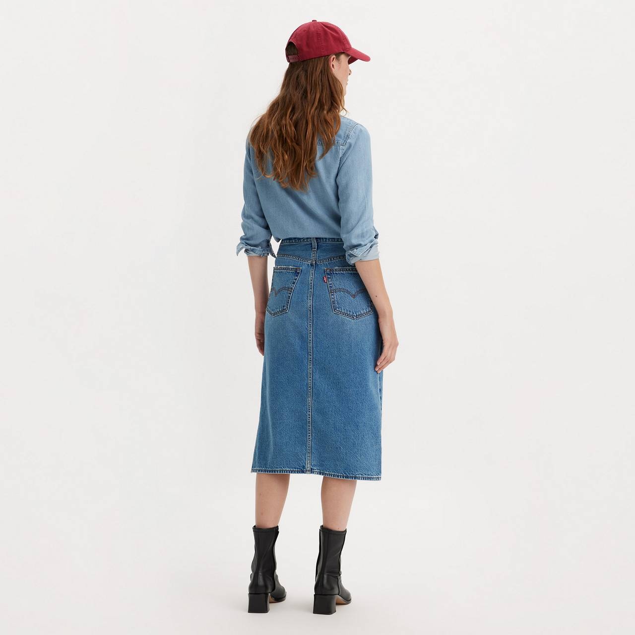 SIDE SLIT SKIRT - 4
