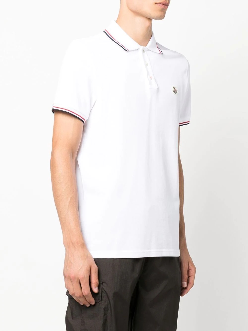 logo-patch short-sleeve polo shirt - 3