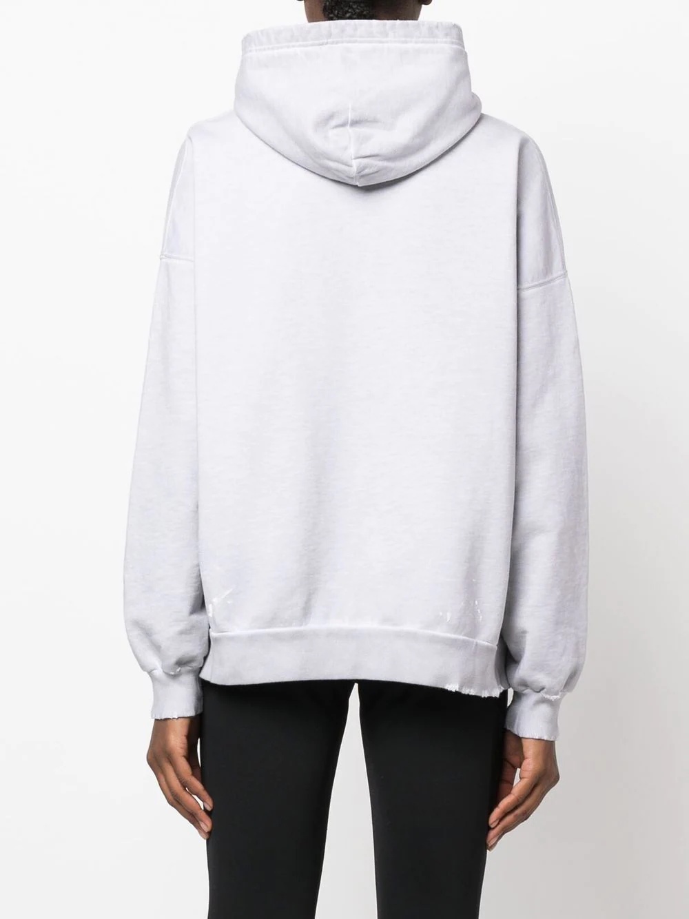 rainbow logo cotton hoodie - 4