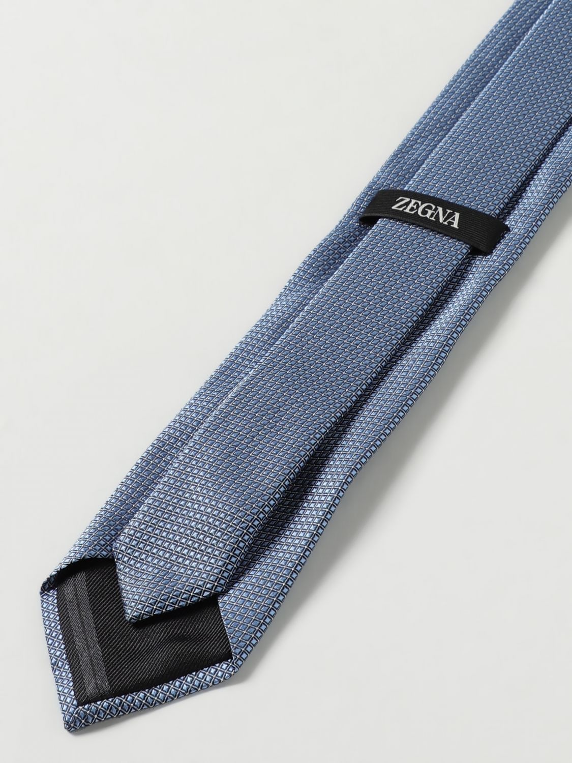 Zegna Tie Men Gnawed Blue - 2