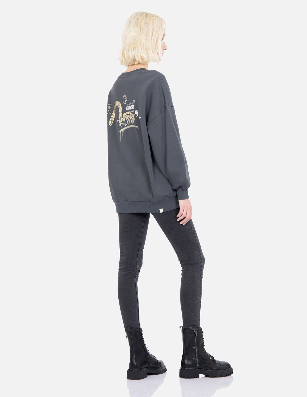 Graffiti Logo Print Sweatshirt - 3