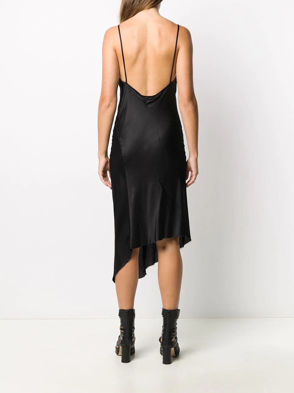 asymmetric slip dress - 4