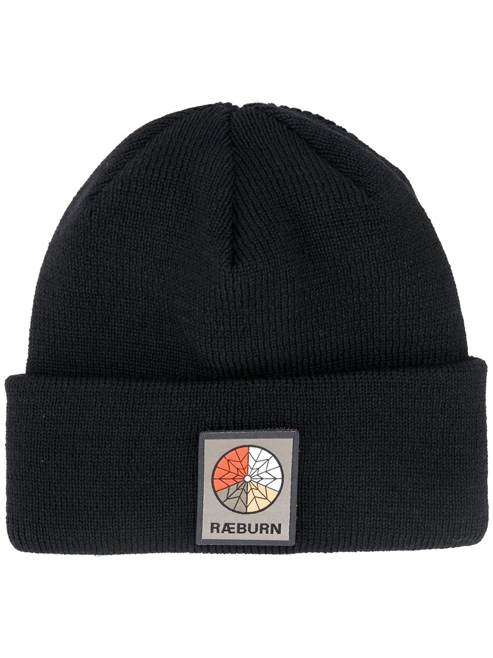 ribbed-knit logo patch beanie  - 1